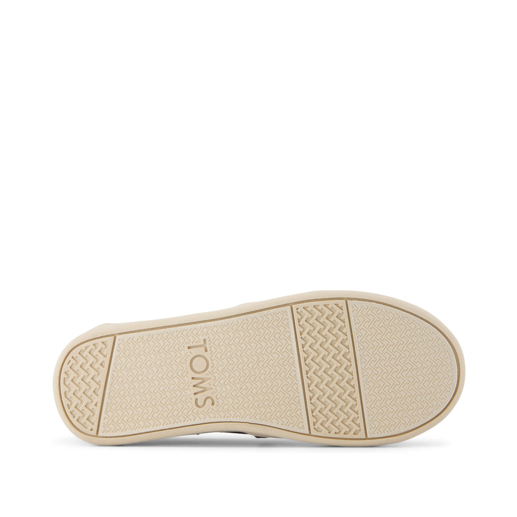 Youth Alpargata Olive Vintage Twill Kids Shoe Bottom Sole View