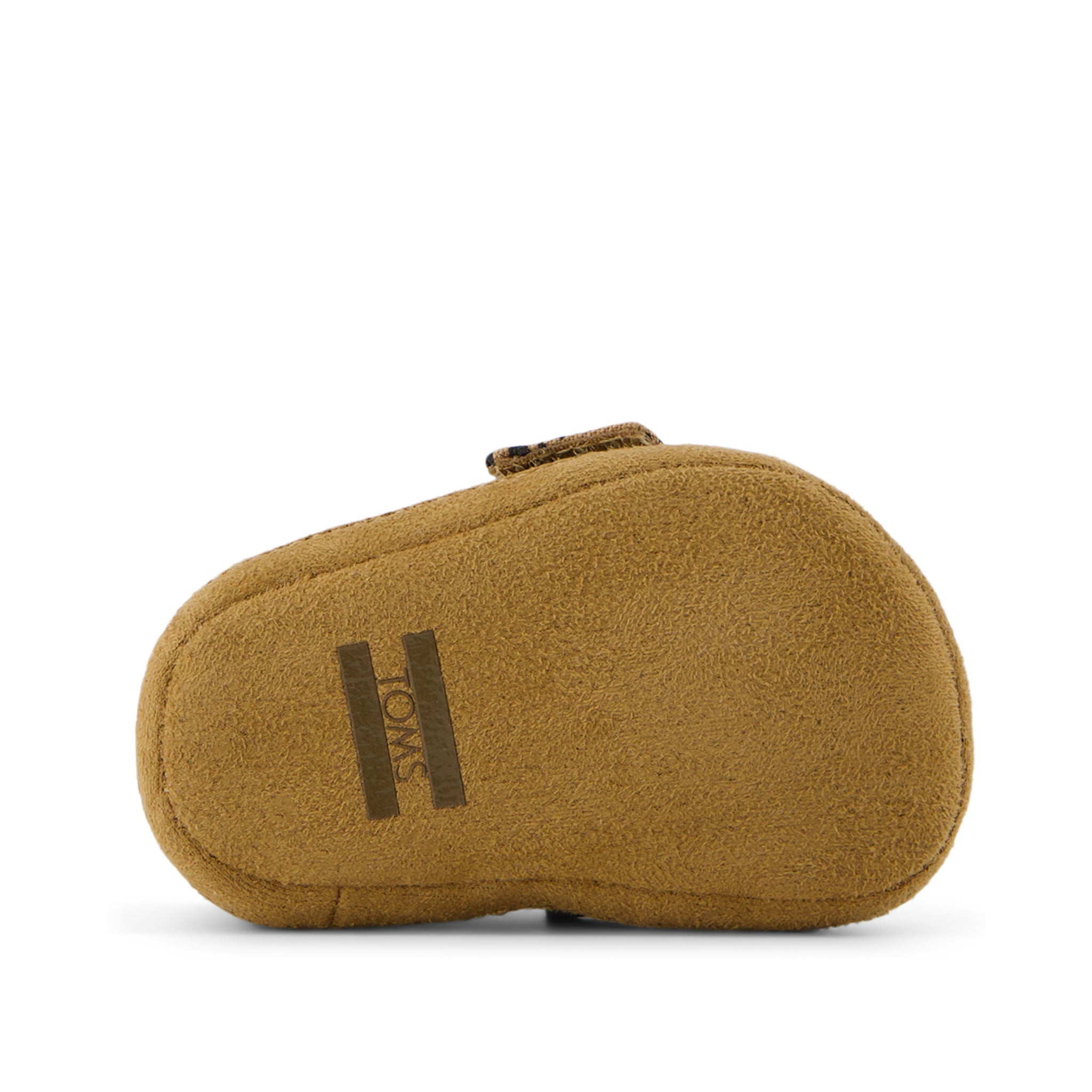 Layette Alpargata Brown Mini Cheetah Toddler Crib Shoe Bottom Sole View