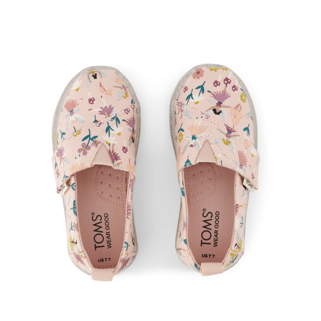 Alpargata Glitter Fairy Garden Toddler Shoe Top View