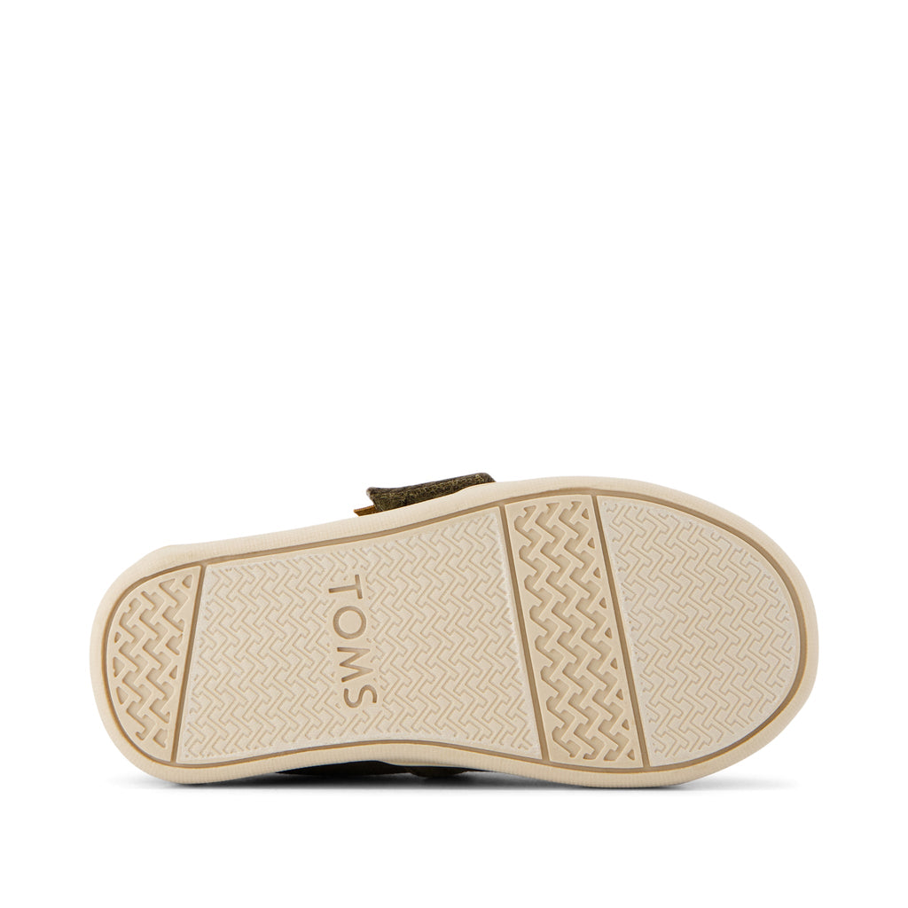 Alpargata Olive Vintage Twill Toddler Shoe Bottom Sole View