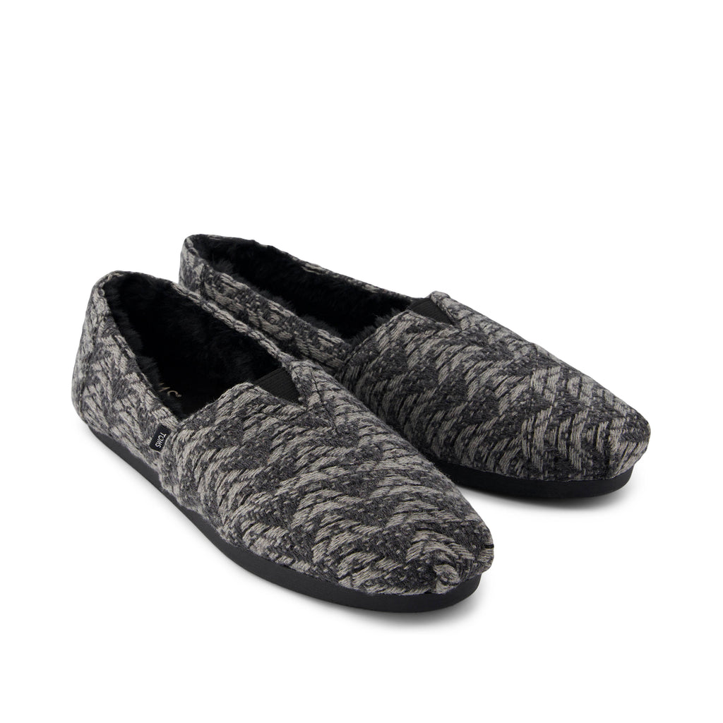 Alpargata Cloudbound - Black Cozy Global Woven Front View
