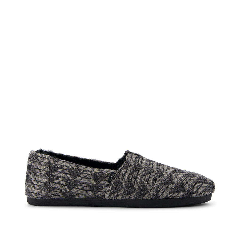 Alpargata Cloudbound - Black Cozy Global Woven Side View