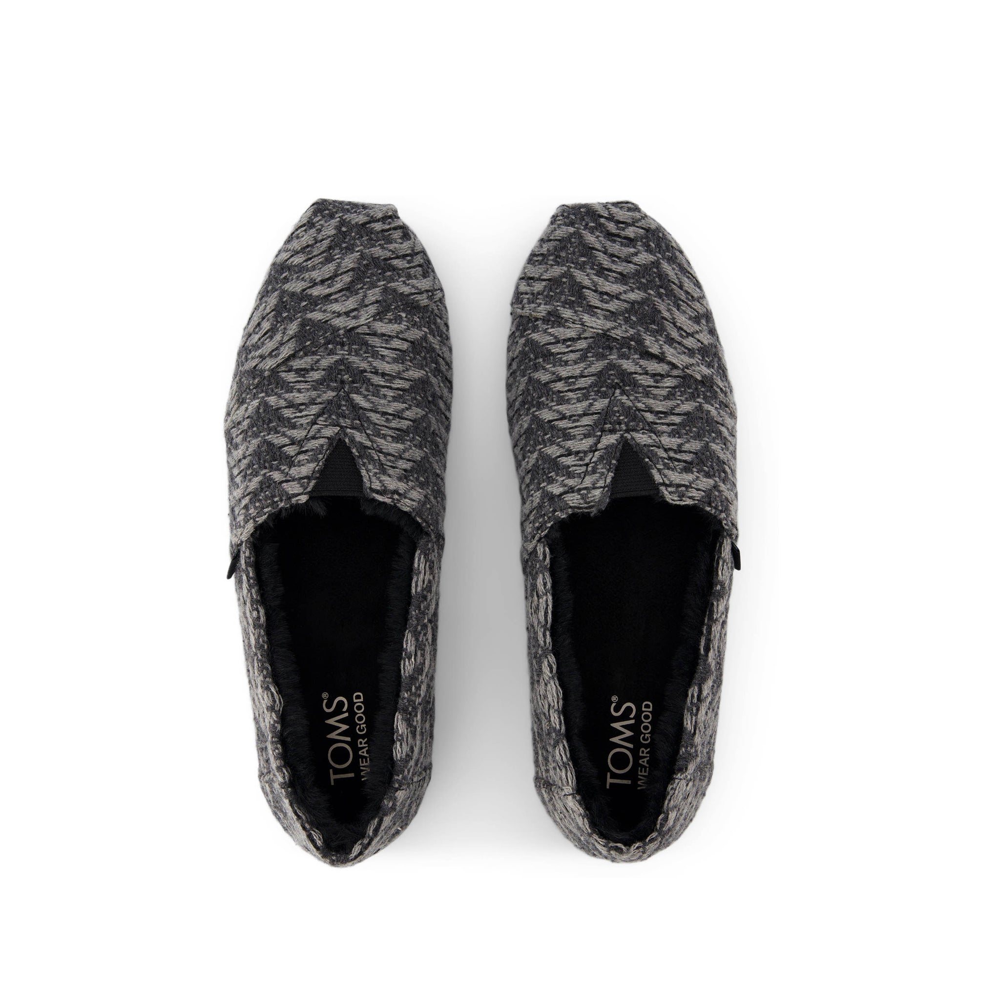 Alpargata Cloudbound - Black Cozy Global Woven Top View