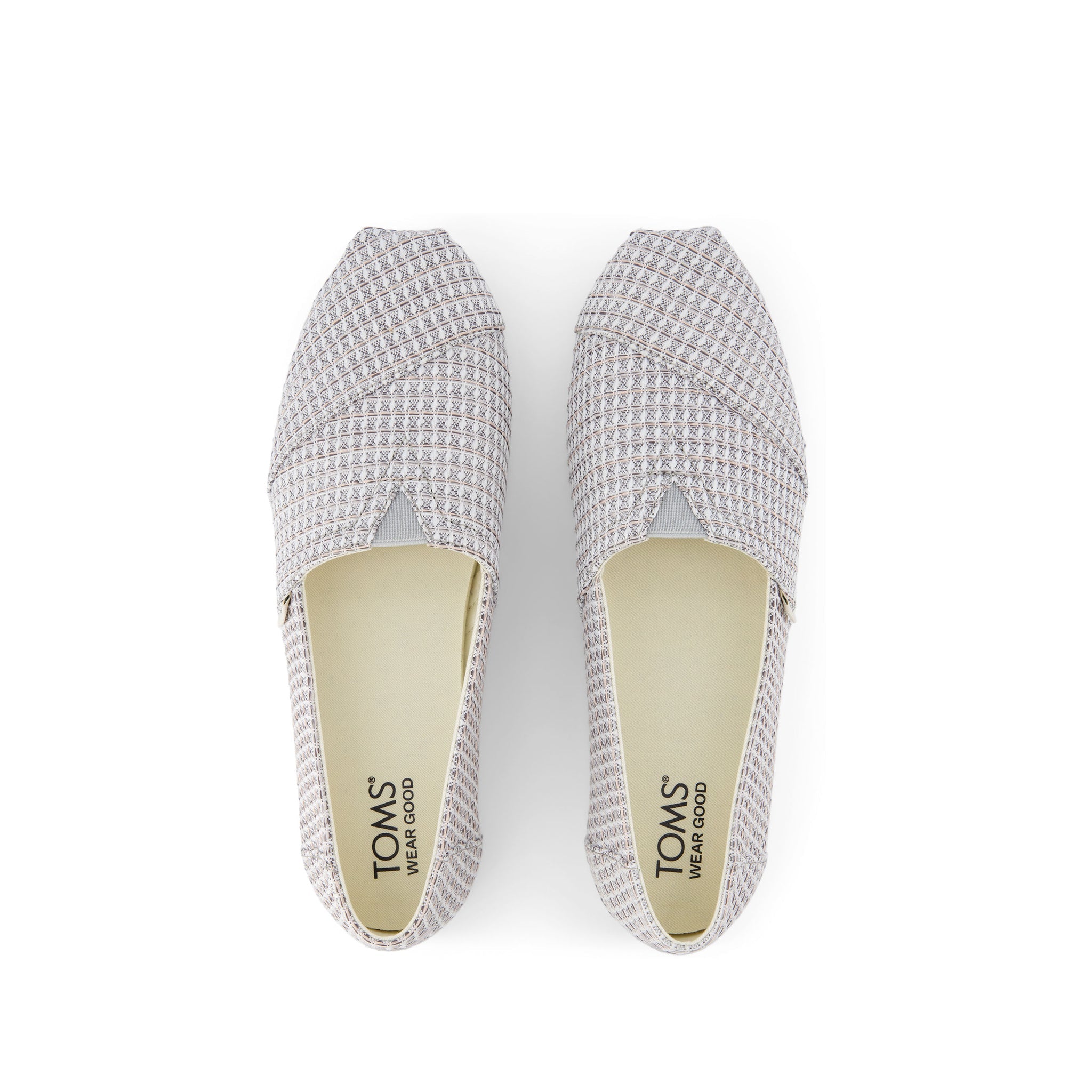 Alpargata Grey Waffle Knit Top View