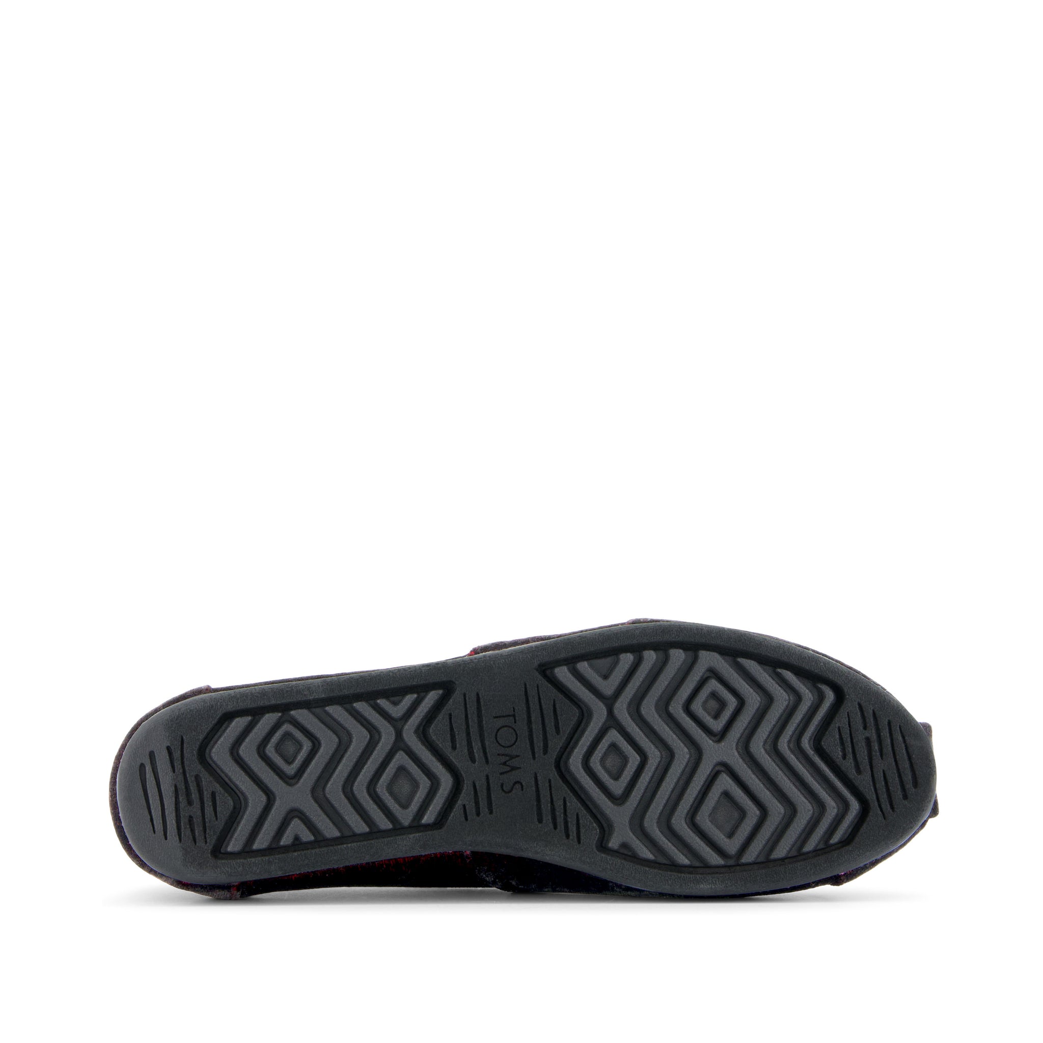 Alpargata Cloudbound - Burgundy Jewel Velvet Bottom Sole View