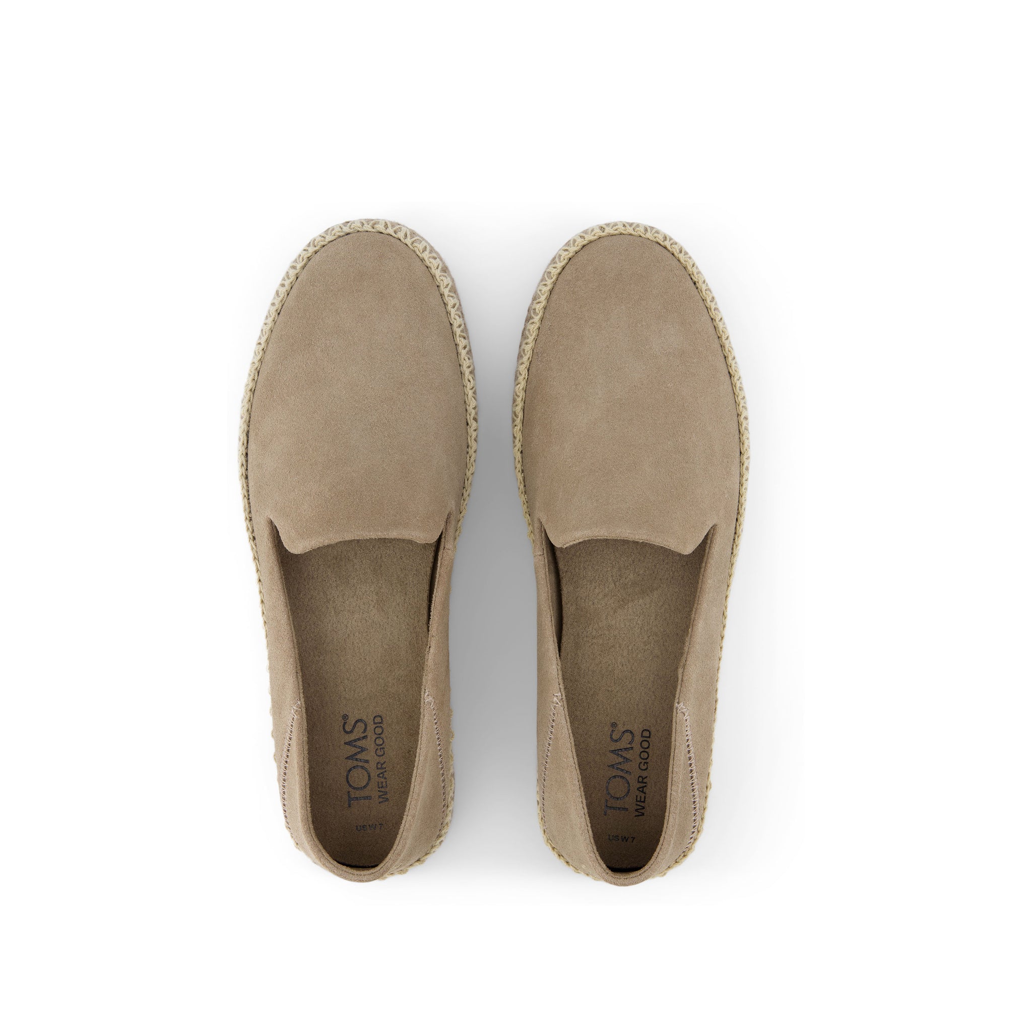 Carolina Dune Deco Stitch Espadrille Top View