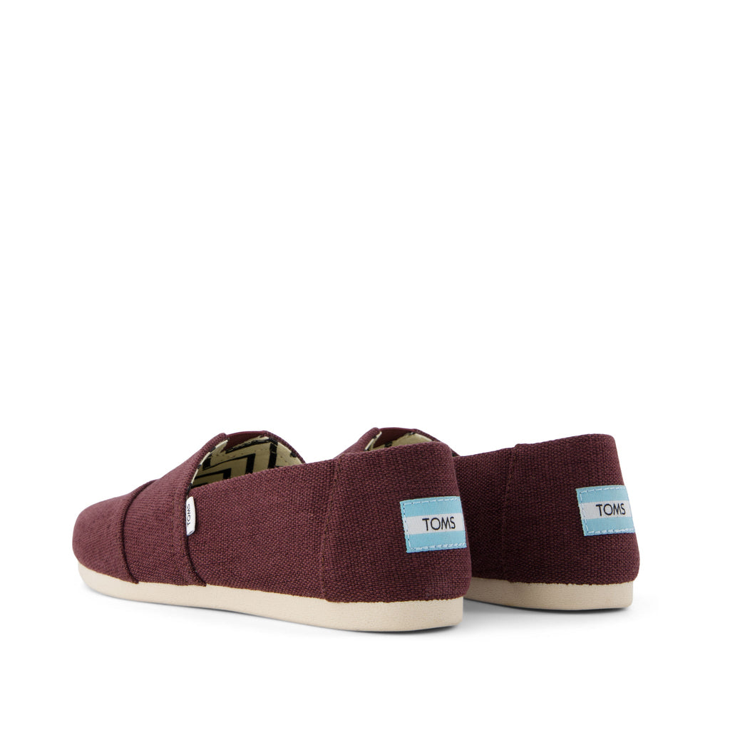 Alpargata Burgundy Heritage Canvas Back View