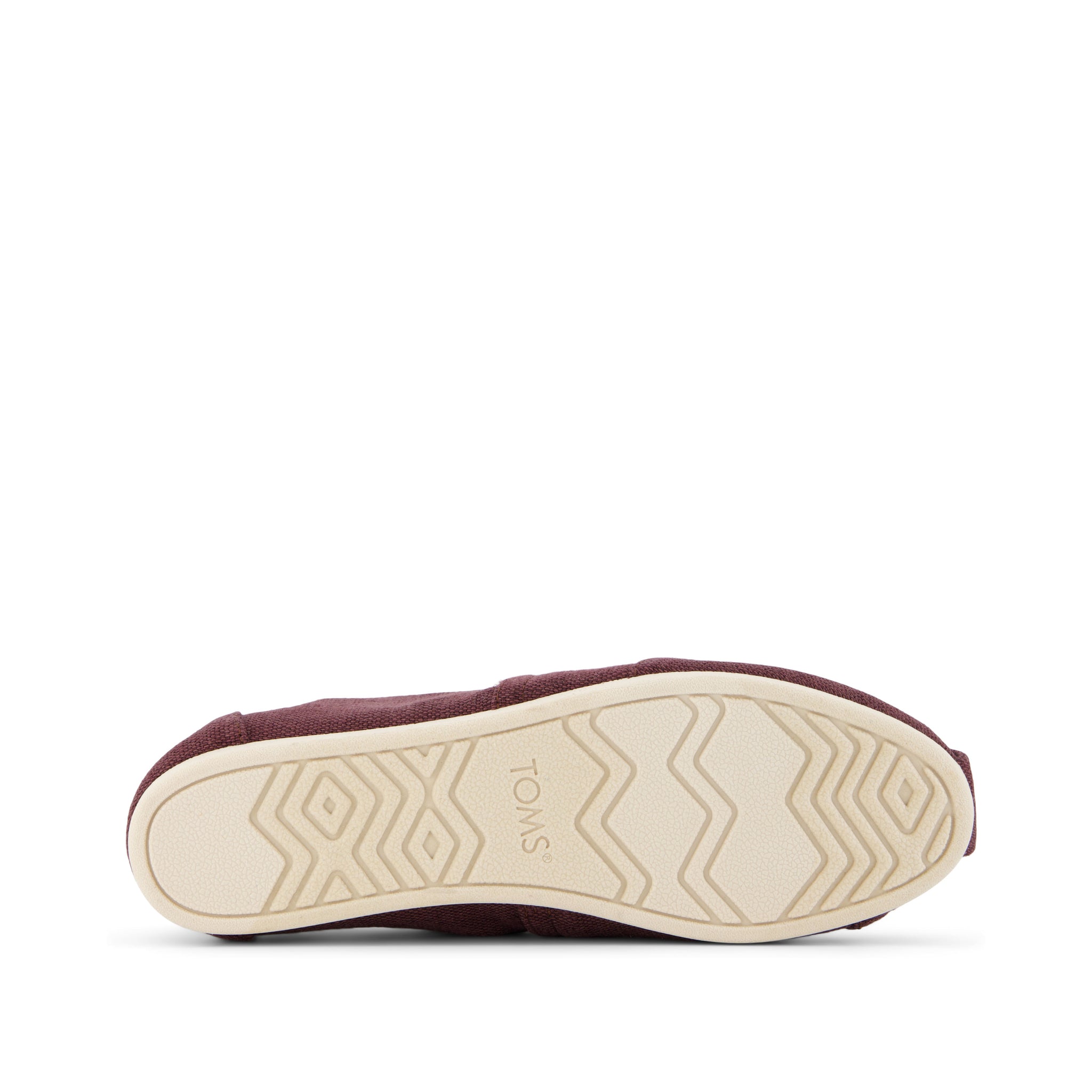 Alpargata Burgundy Heritage Canvas Bottom Sole View