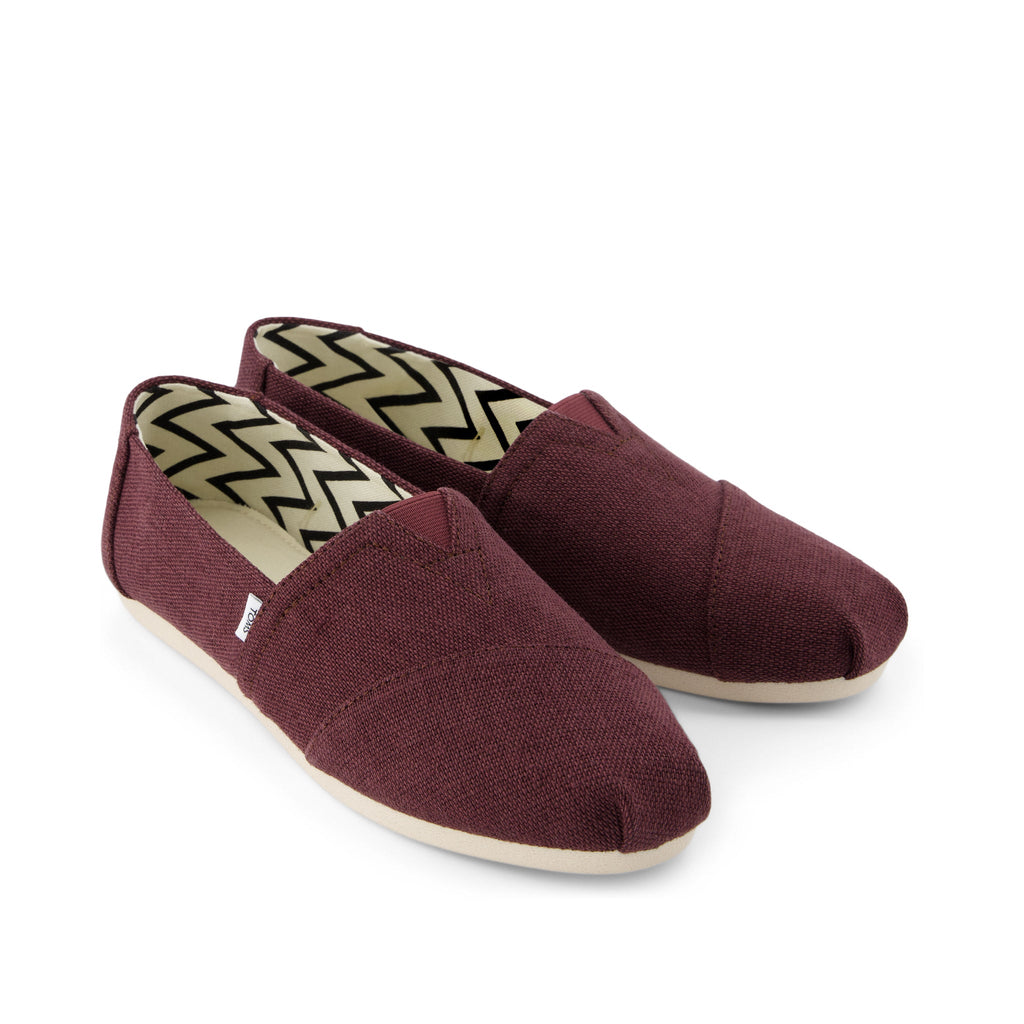 Alpargata Burgundy Heritage Canvas Front View