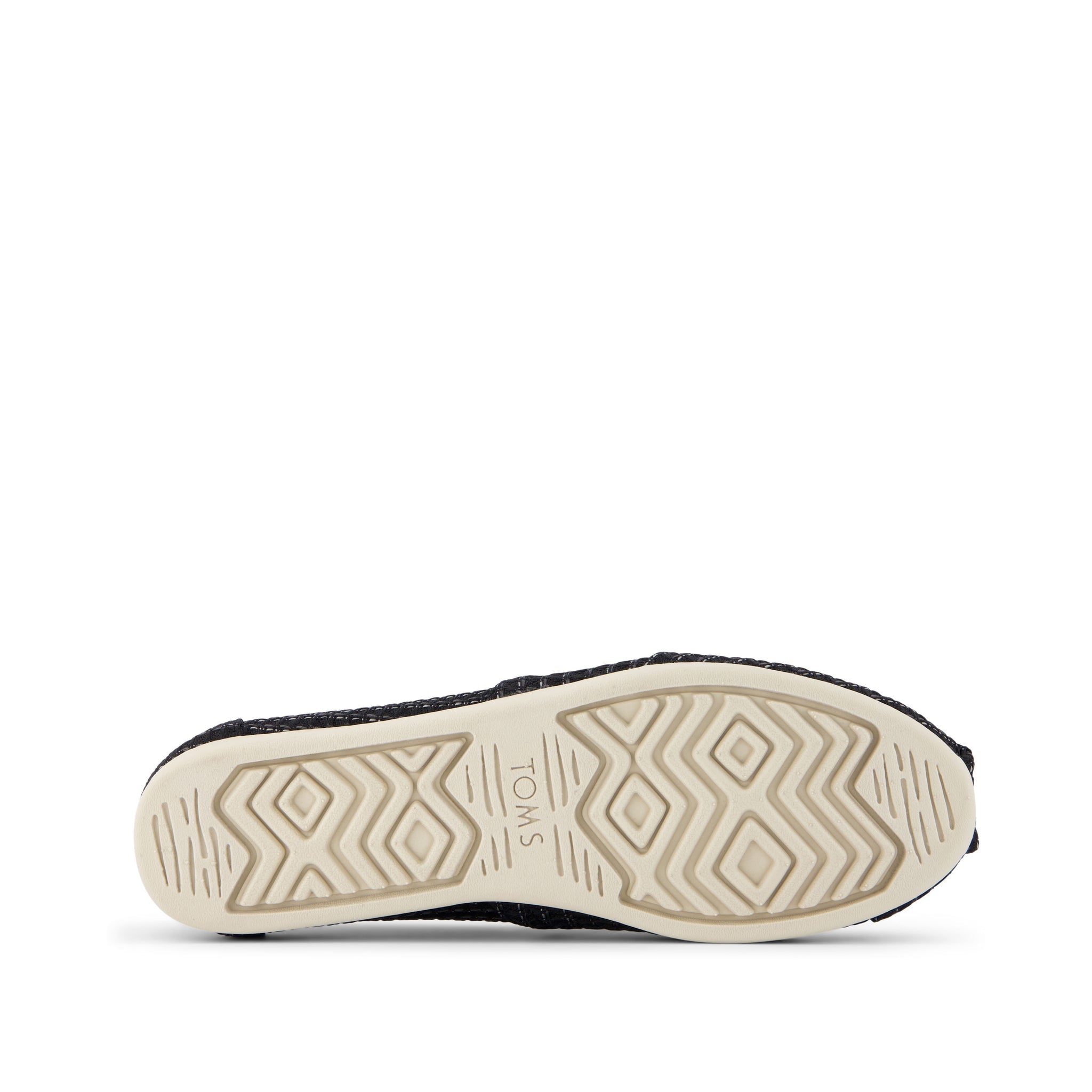 Alpargata Black Waffle Knit Bottom Sole View