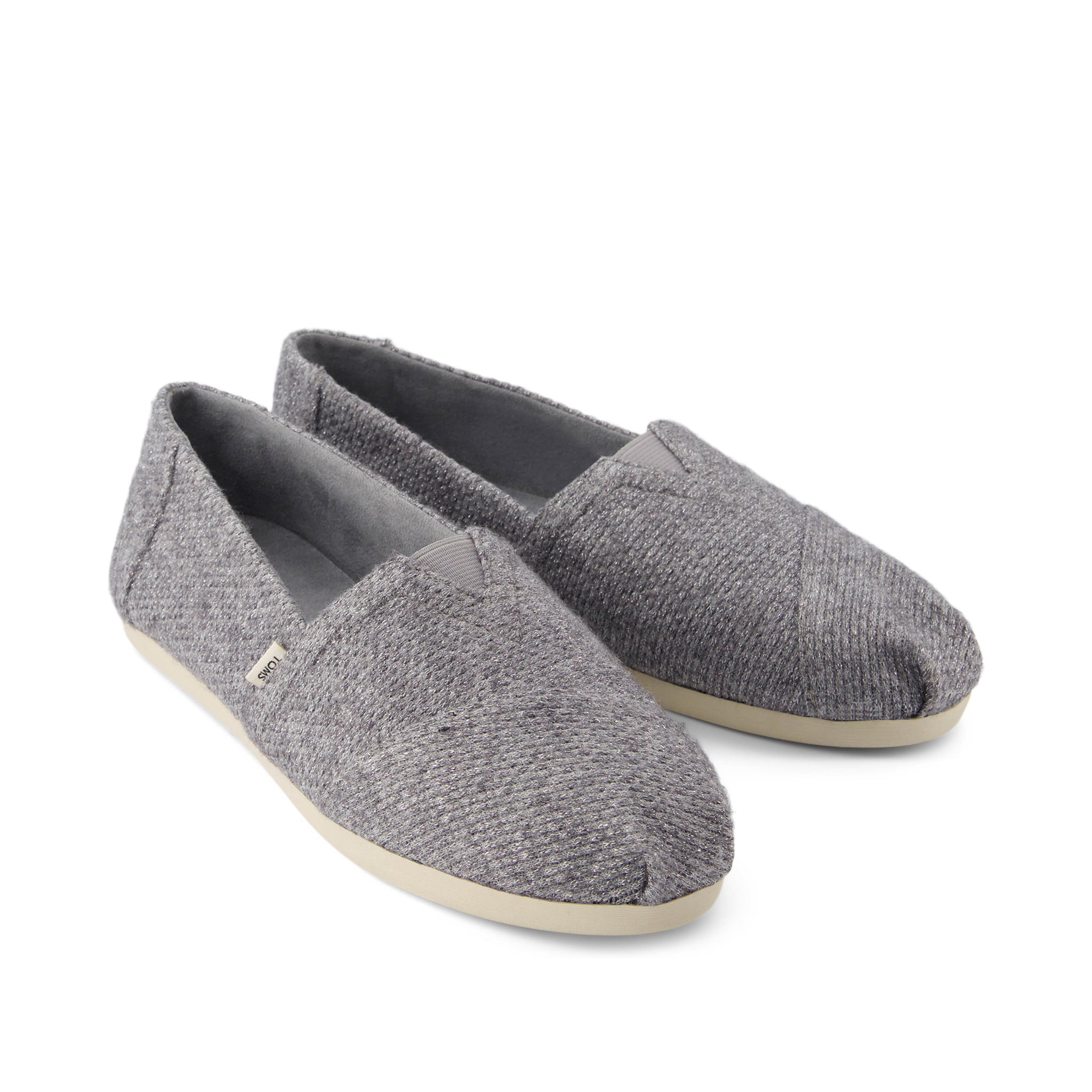 Alpargata Cloudbound - Grey Sparkle Knit Front View