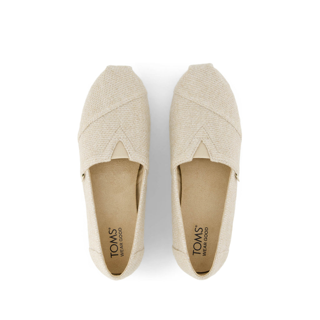 Alpargata Cloudbound - Natural Sparkle Knit Top View