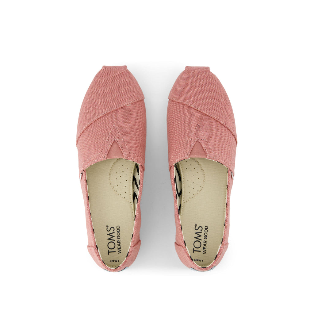 Alpargata Vintage Pink Heritage Canvas Top View