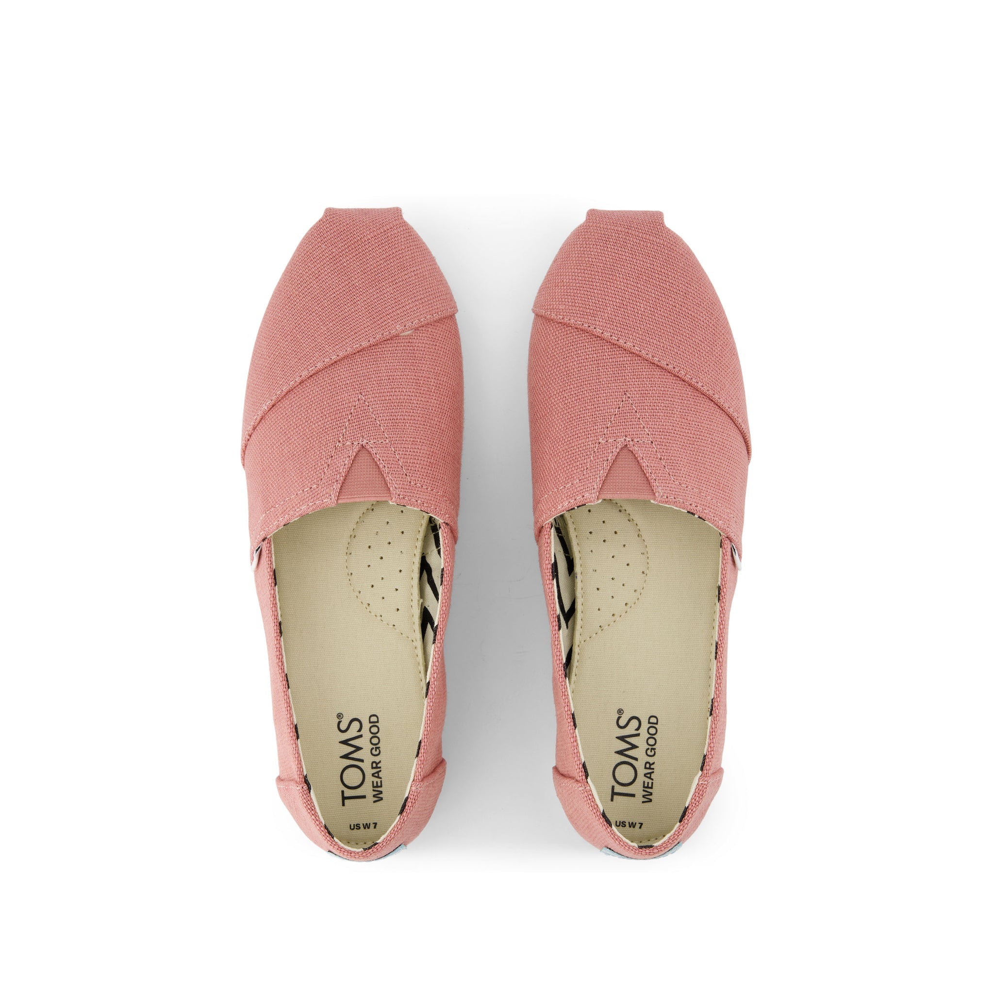 Alpargata Vintage Pink Heritage Canvas Top View