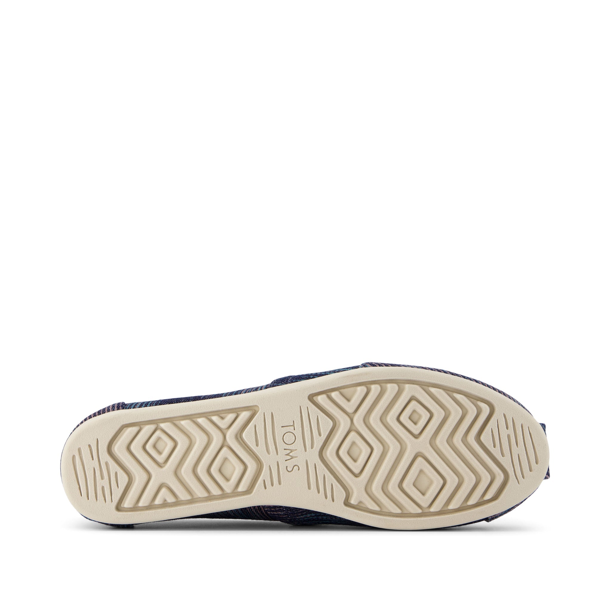 Alpargata Navy Novelty Denim Bottom Sole View