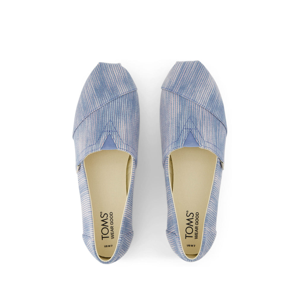 Alpargata Pastel Blue Novelty Denim Top View