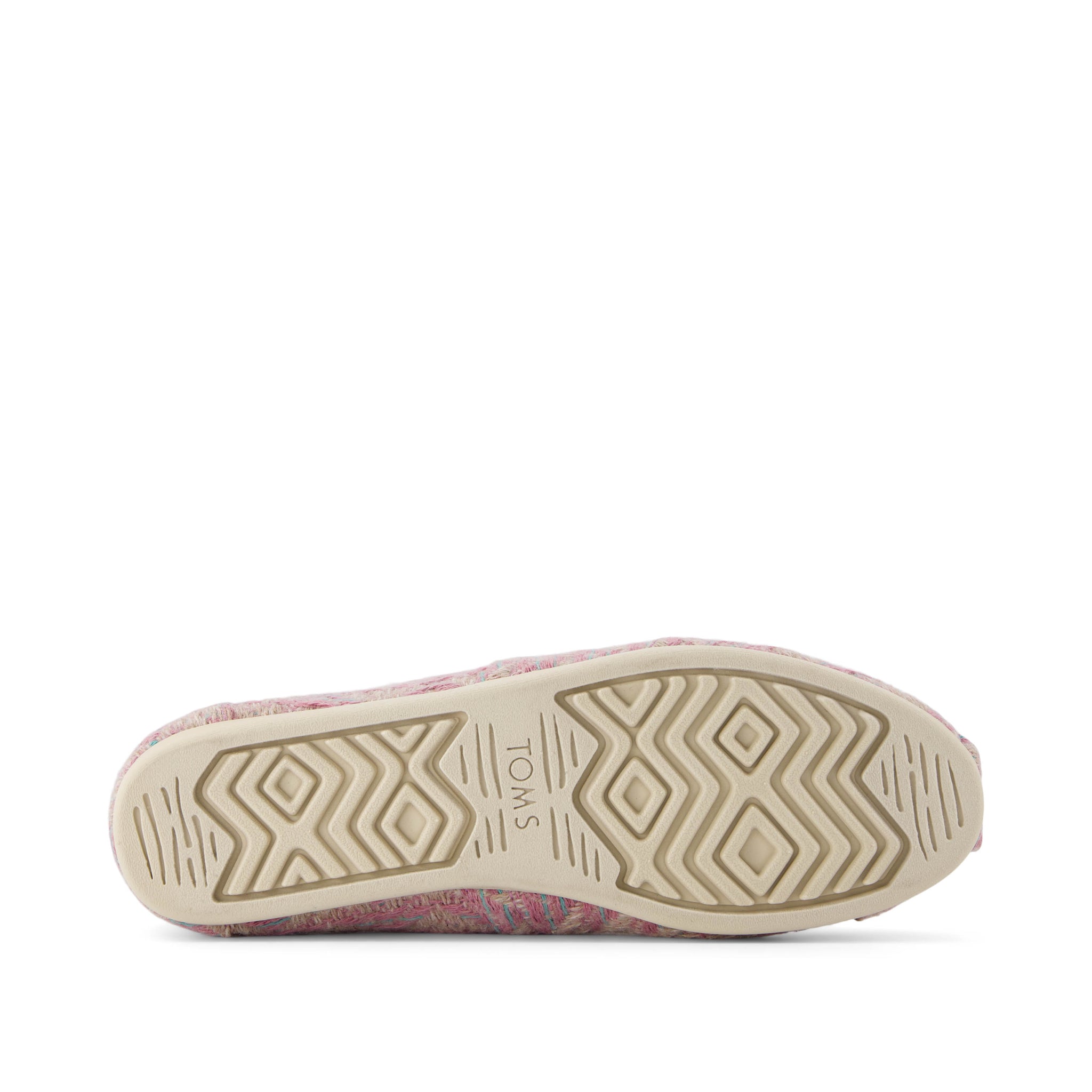 Alpargata Cloudbound - Pink Cozy Global Woven Bottom Sole View