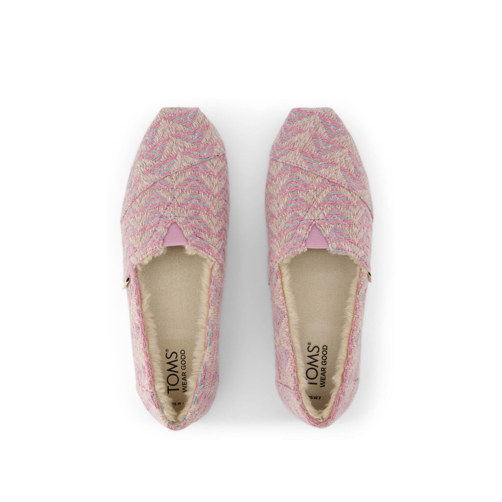 Alpargata Cloudbound - Pink Cozy Global Woven Top View