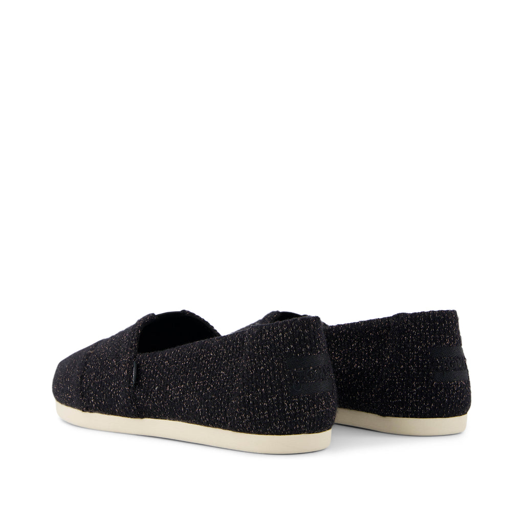 Alpargata Cloudbound - Black Sparkle Knit Back View