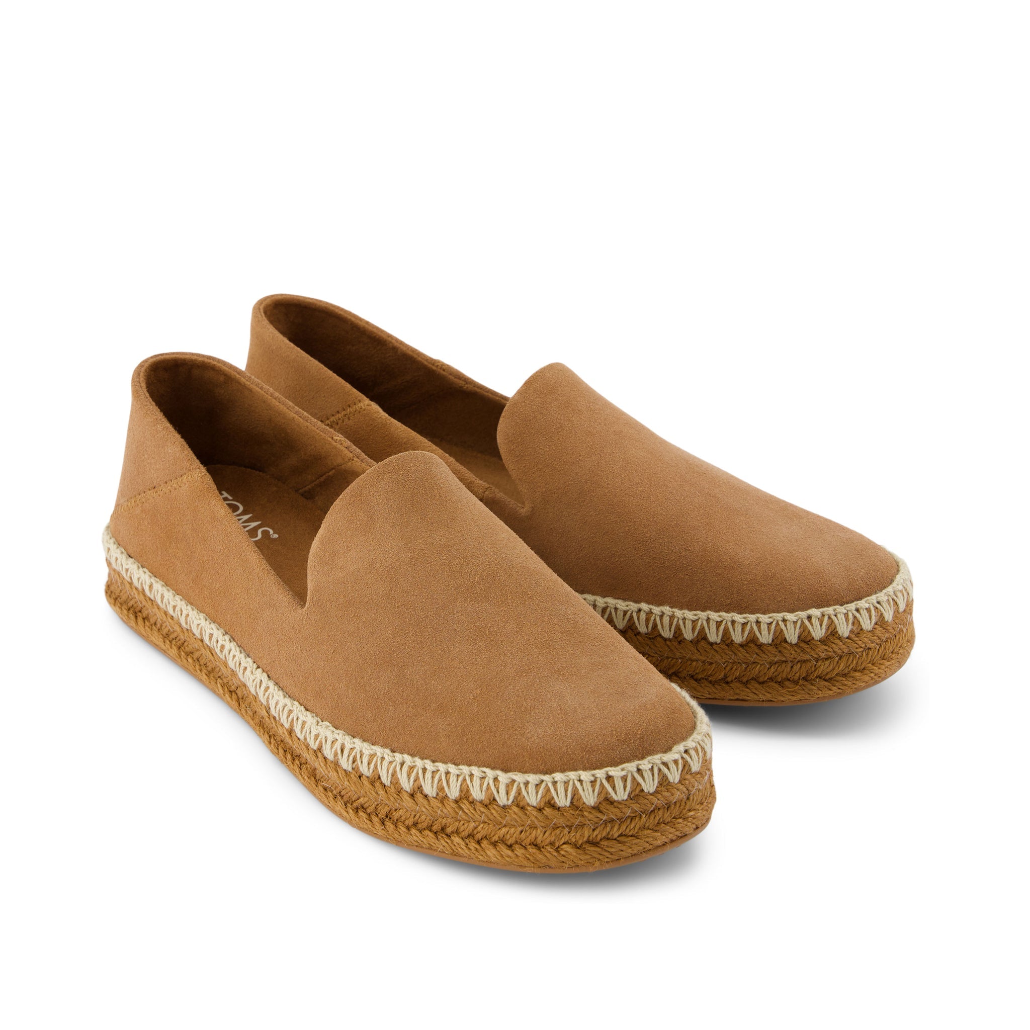 Carolina Brown Deco Stitch Espadrille Front View
