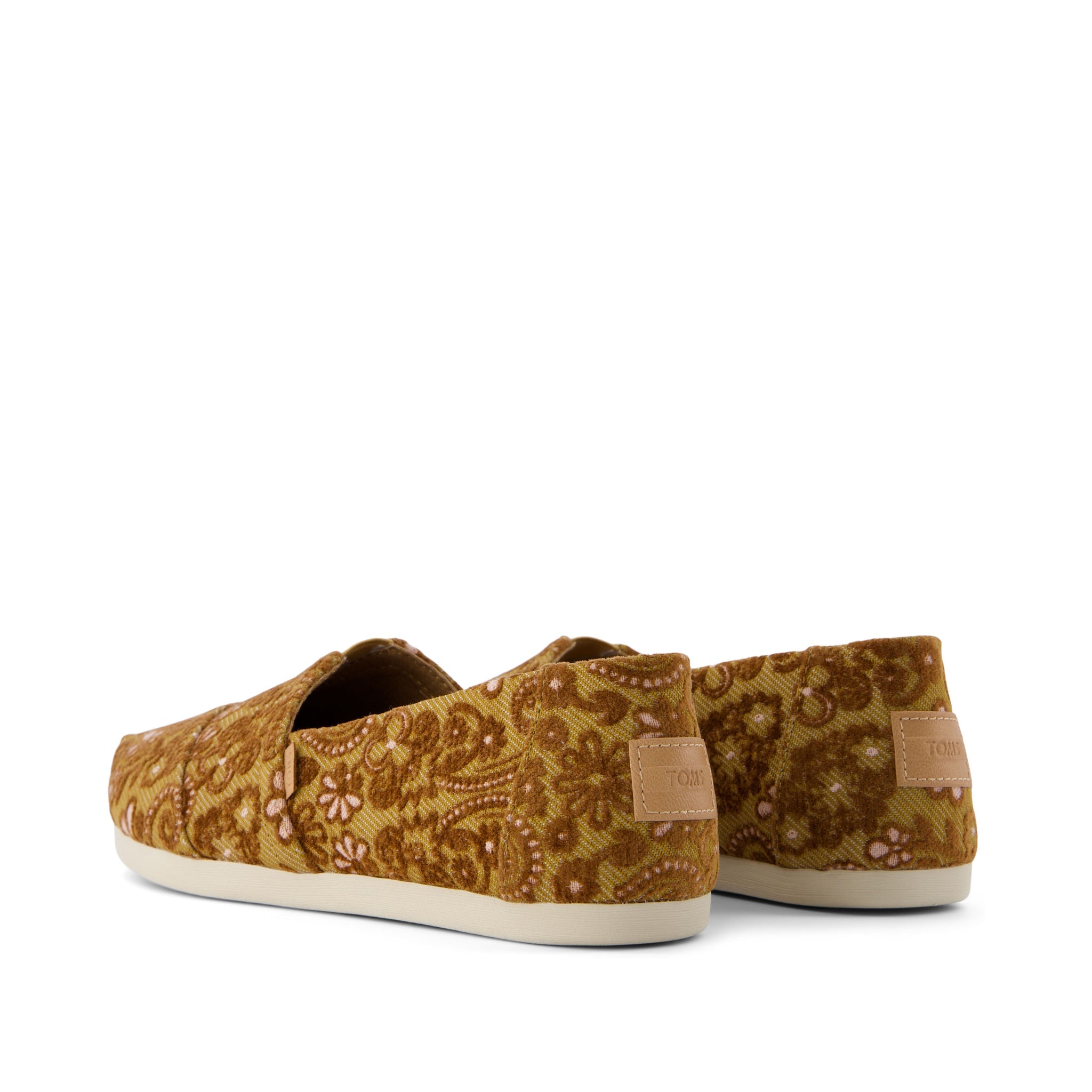 Alpargata Golden Honey Floral Brocade Back View