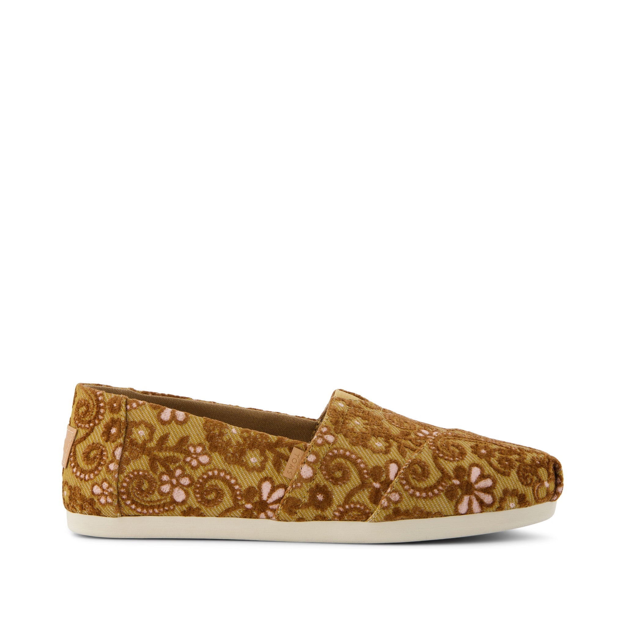 Alpargata Golden Honey Floral Brocade Side View