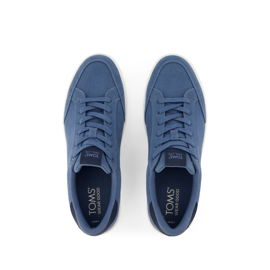 TRVL LITE Rio Slate Blue Vintage Twill Sneaker Top View