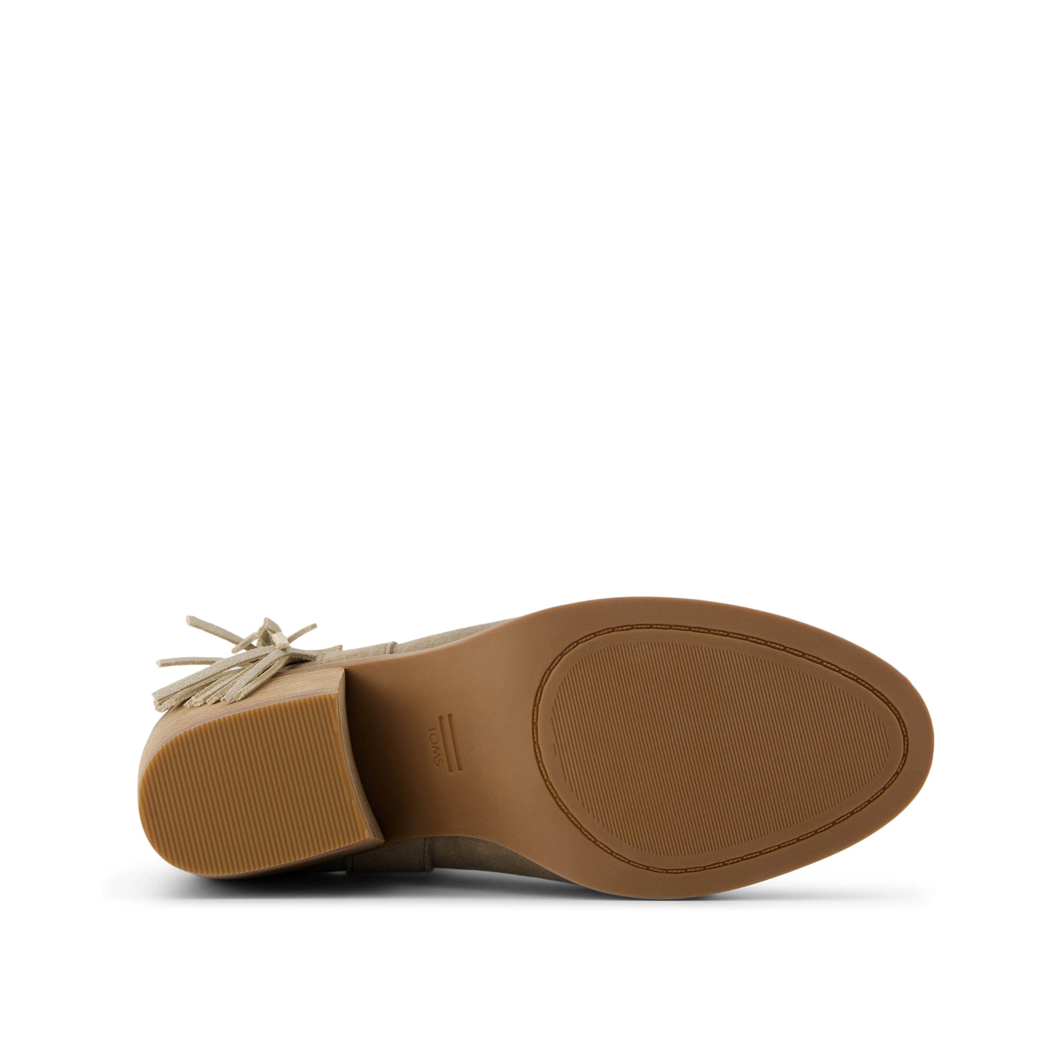 Constance Dune Suede/Fringe Boot Bottom Sole View