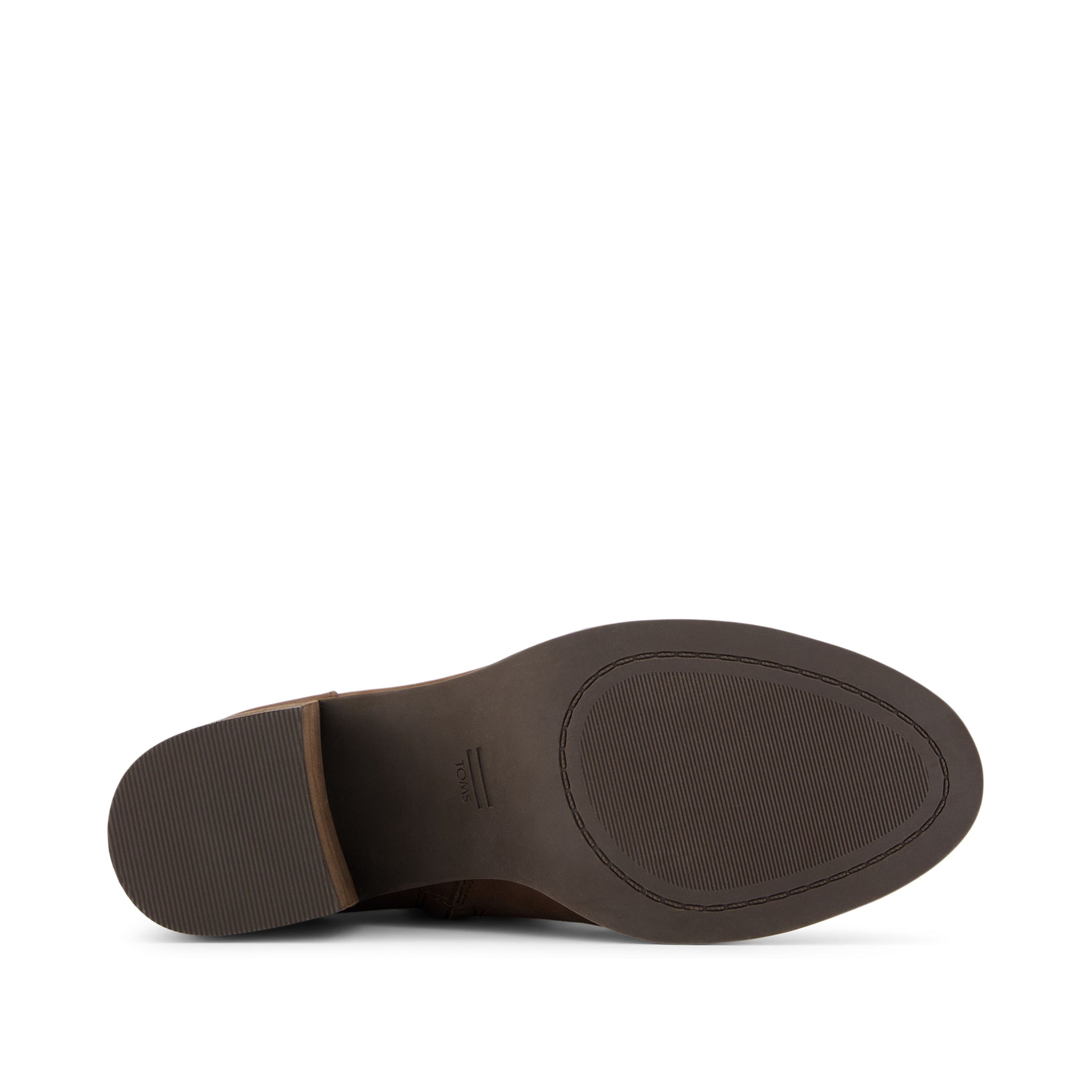 Evelyn Heeled Boot - Oak Brown Leather Bottom Sole View