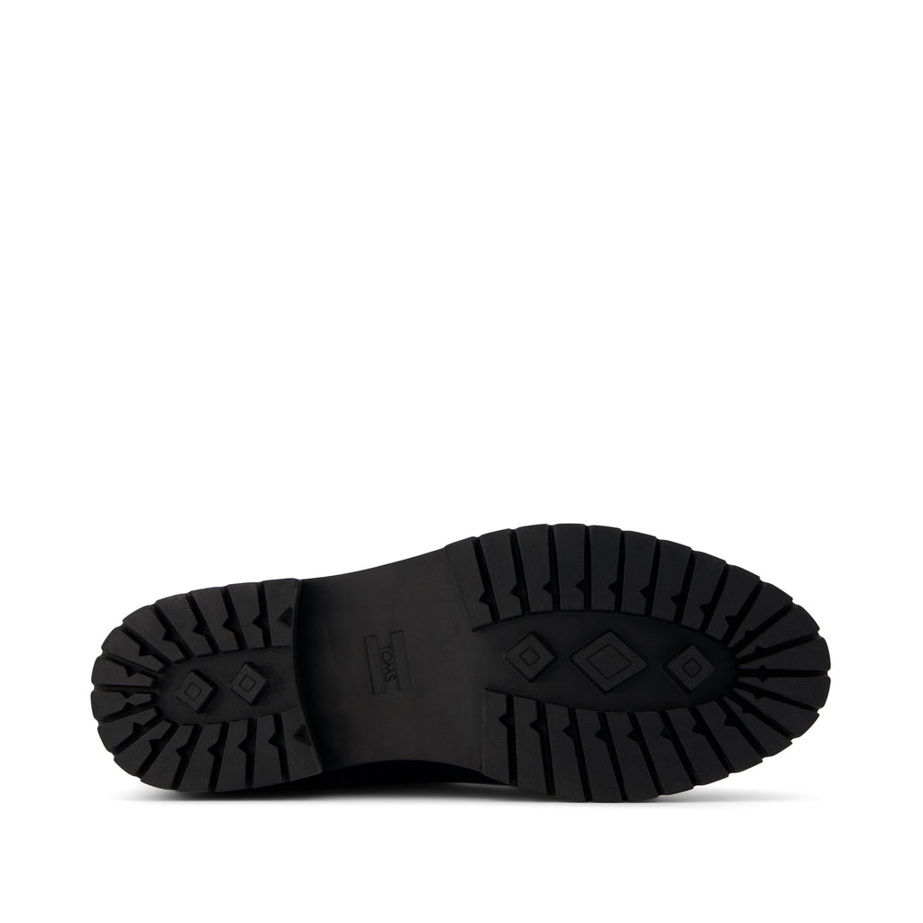 Wylder Boot - Water Resistant Black Nubuck Leather Bottom Sole View