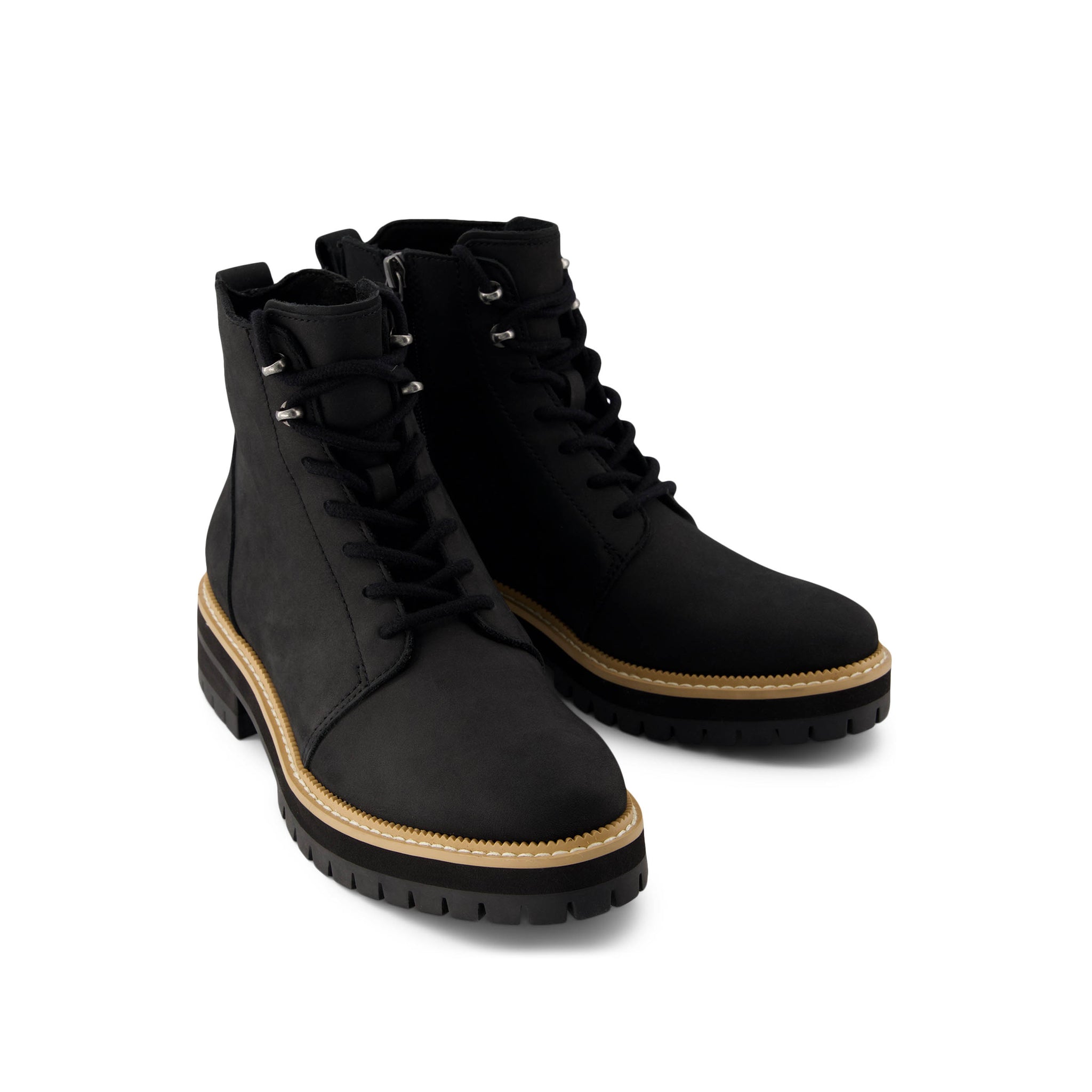 Wylder Boot - Water Resistant Black Nubuck Leather Front View