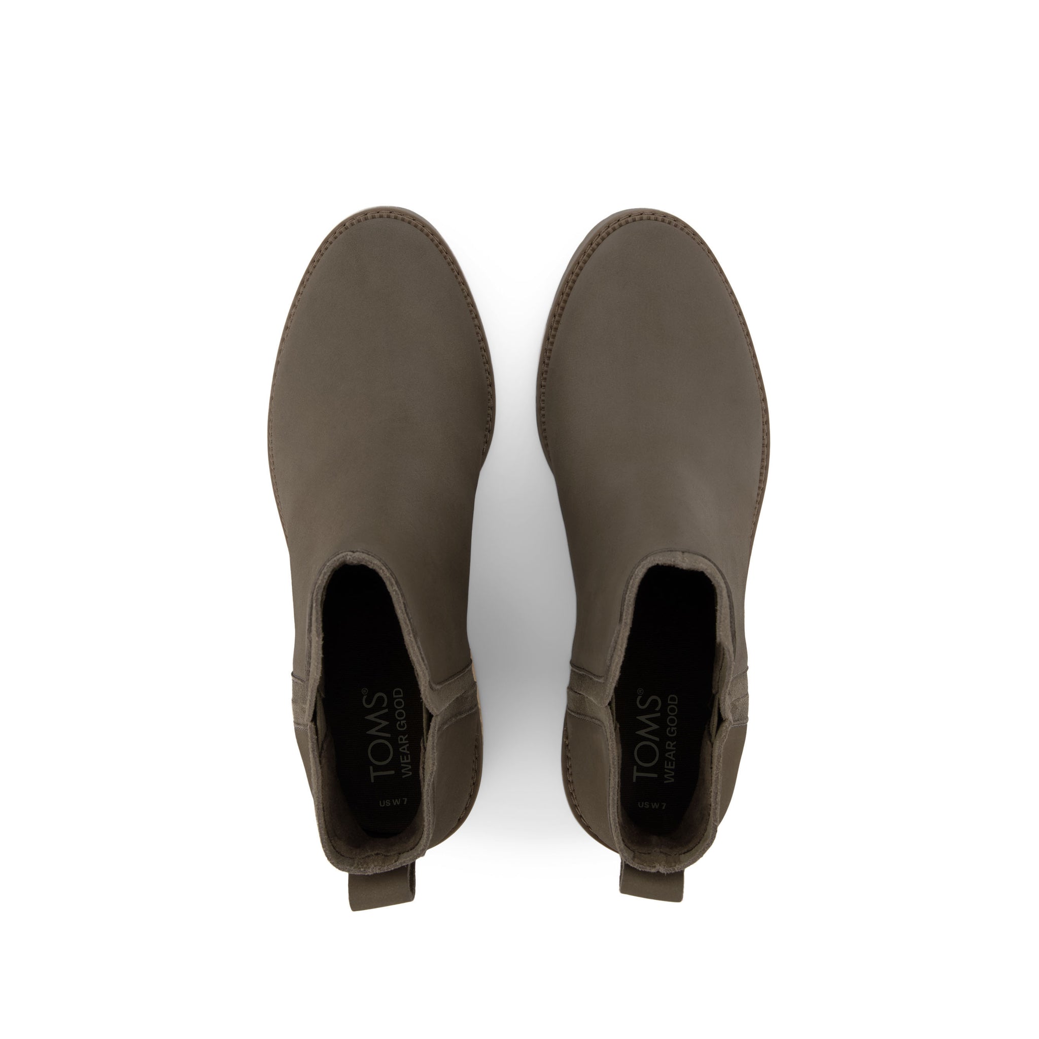 Hailey Heeled Boot - Water Resistant Canteen Nubuck Leather Top View