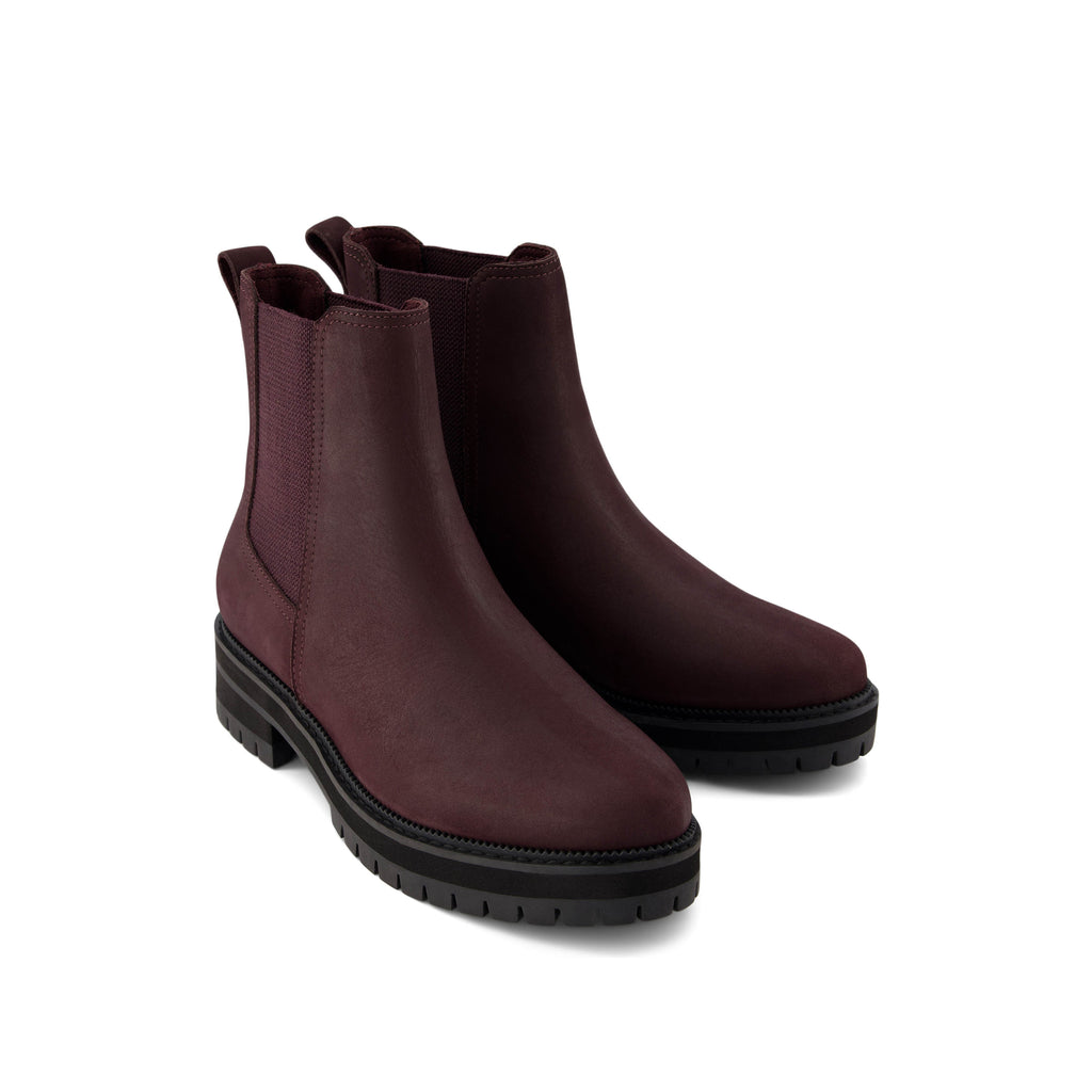 Bennet Boot - Water Resistant Blackberry Nubuck Leather Front View