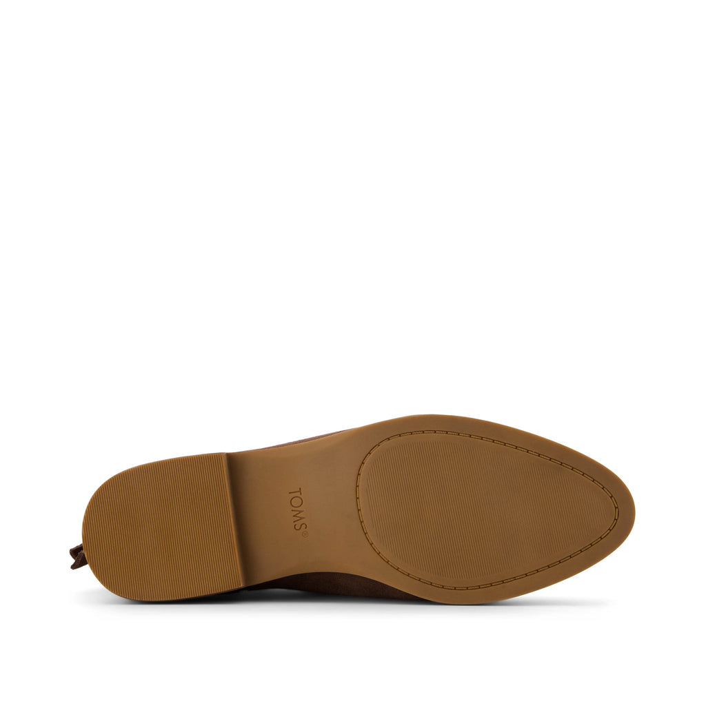 Rylie Dark Brown Suede Boot Bottom Sole View