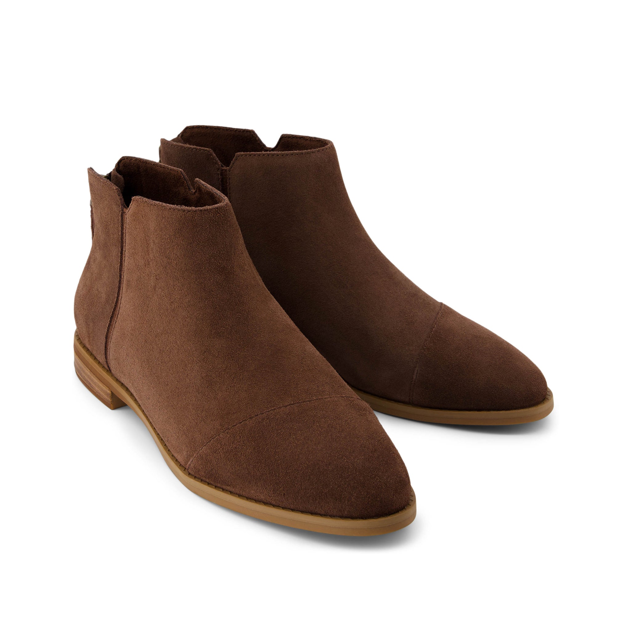 Rylie Dark Brown Suede Boot Front View