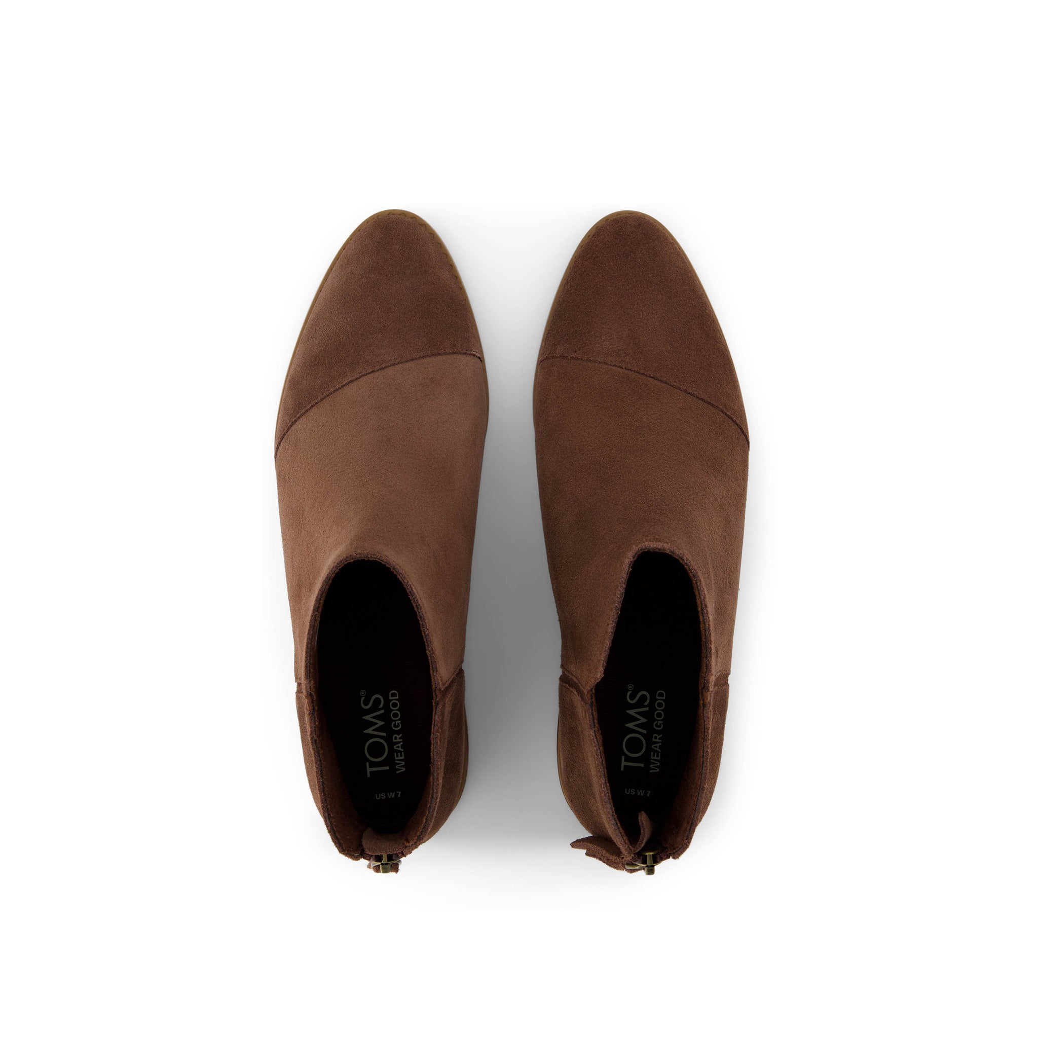 Rylie Dark Brown Suede Boot Top View