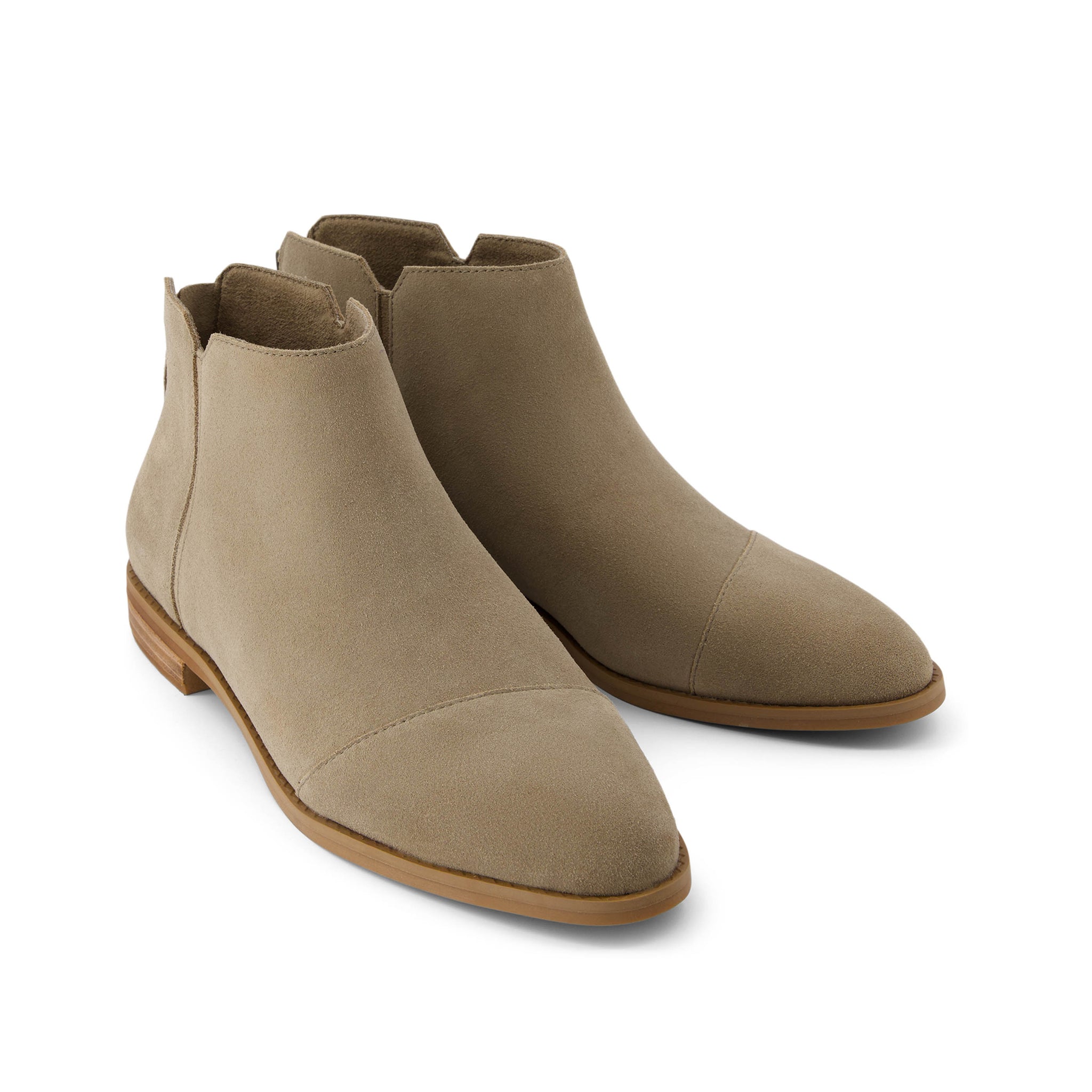 Rylie Natural Suede Boot Front View