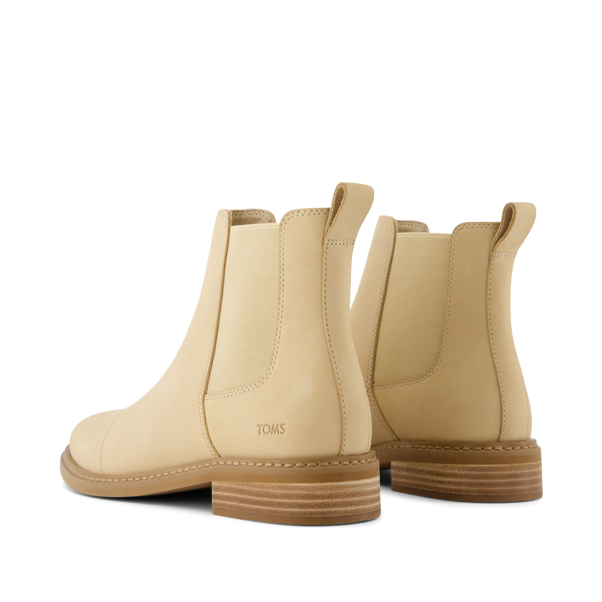 Charlie Boot - Oatmeal Leather Back View