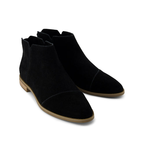 Rylie Black Suede Boot Front View
