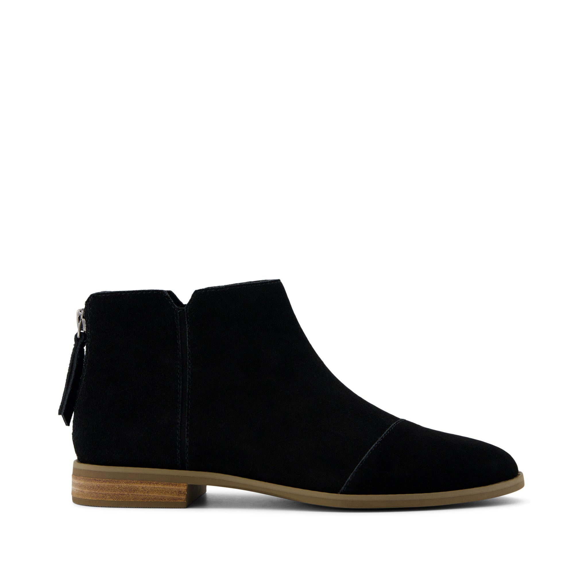 Rylie Black Suede Boot Side View
