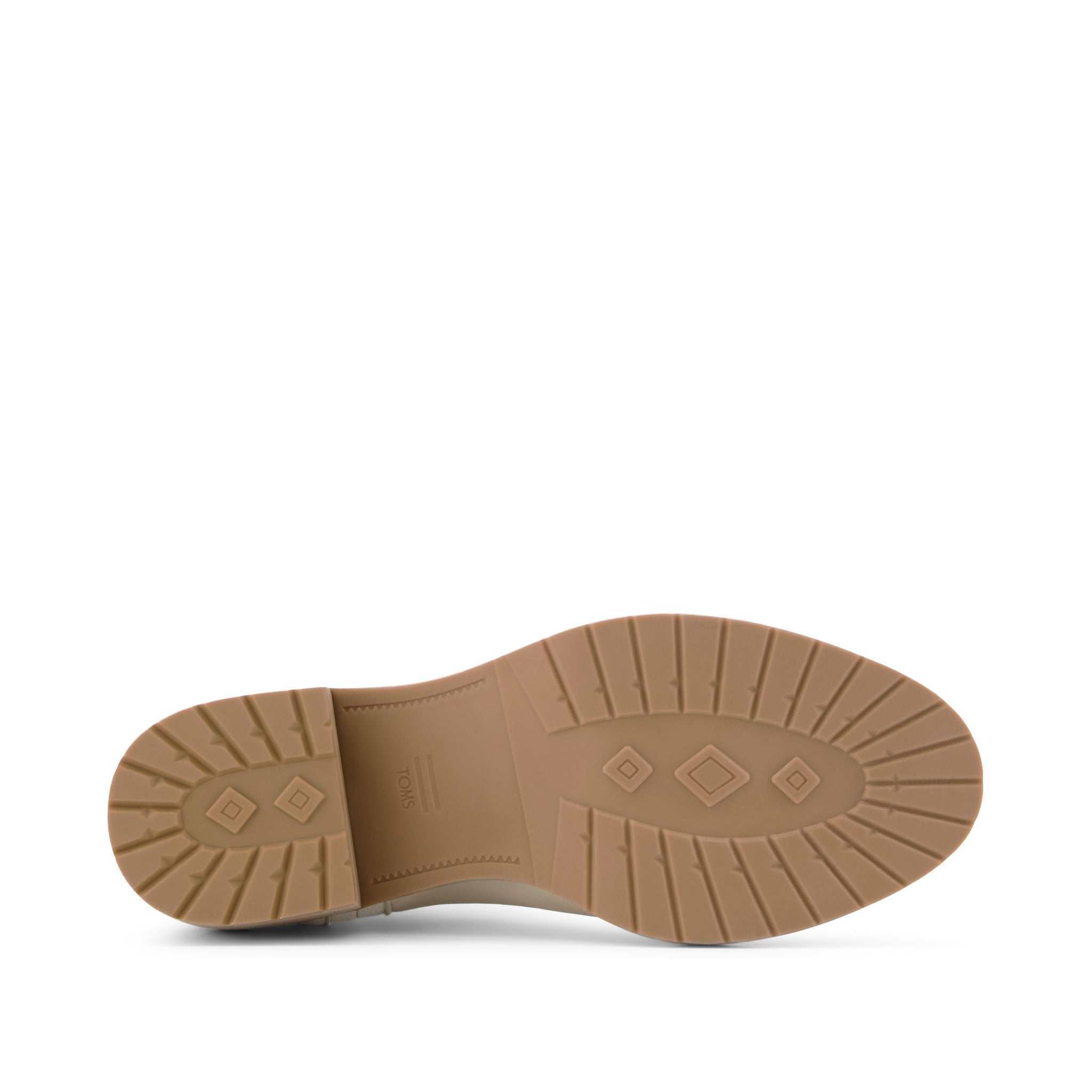 Hailey Heeled Boot - Water Resistant Beige Nubuck Leather Bottom Sole View