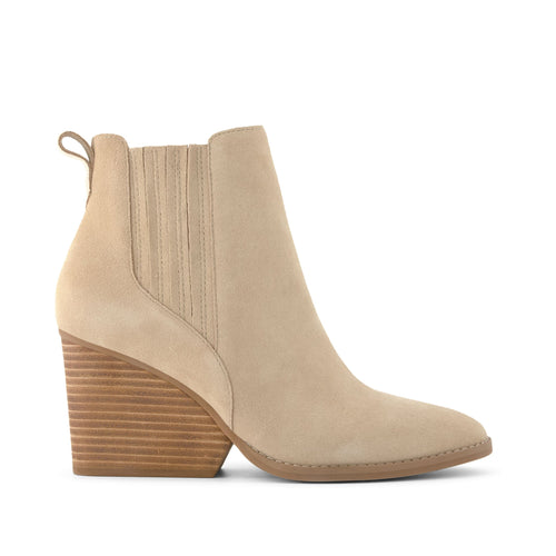 Noa Natural Suede Boot Side View