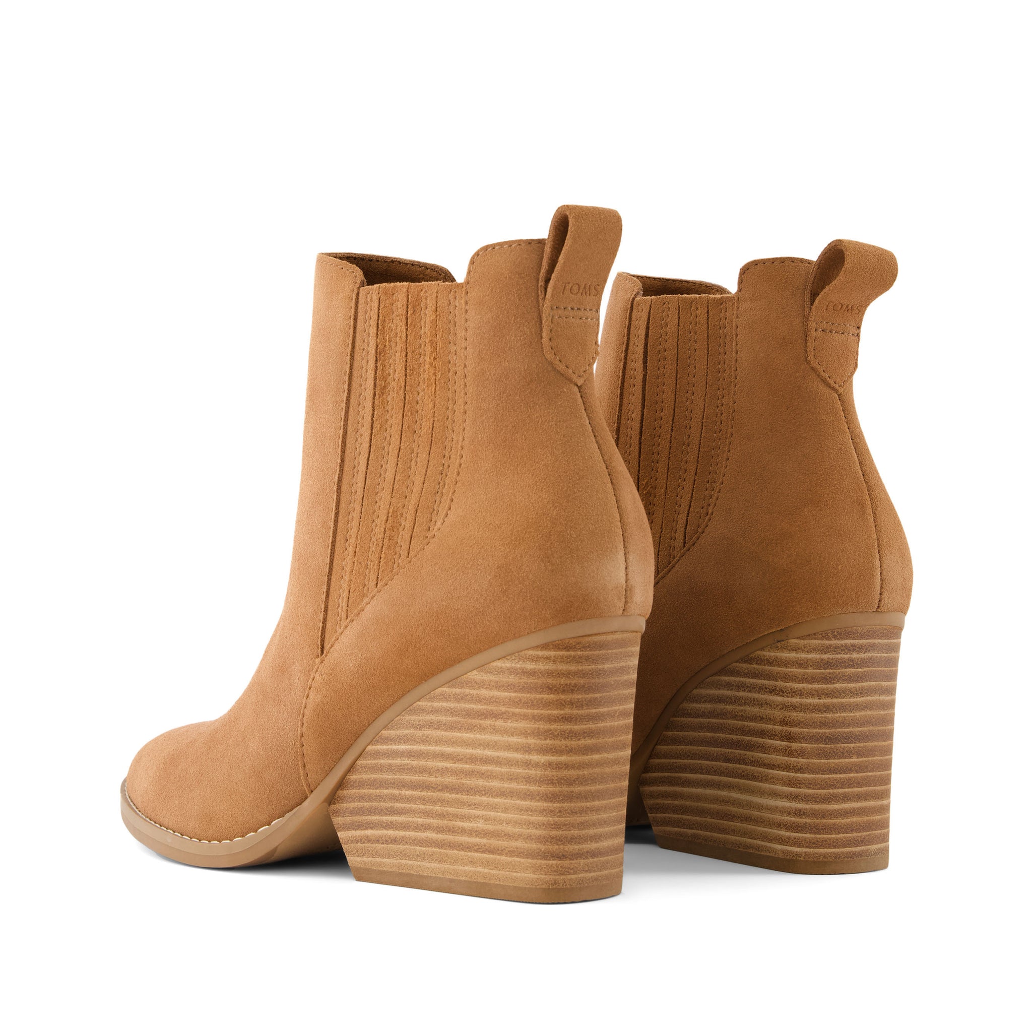 Noa Brown Suede Boot Back View