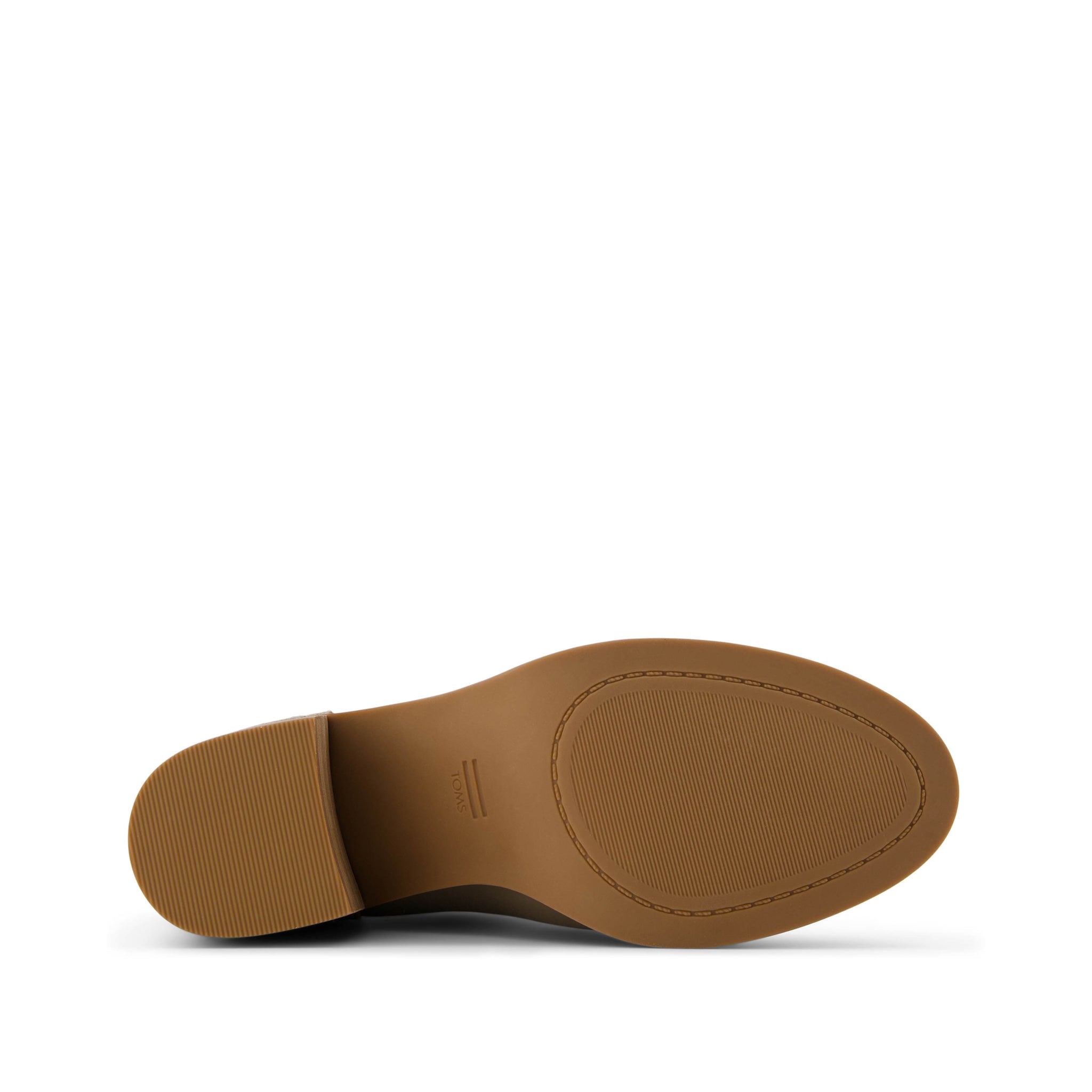 Evelyn Chelsea Heeled Boot - Dune Leather Suede Bottom Sole View