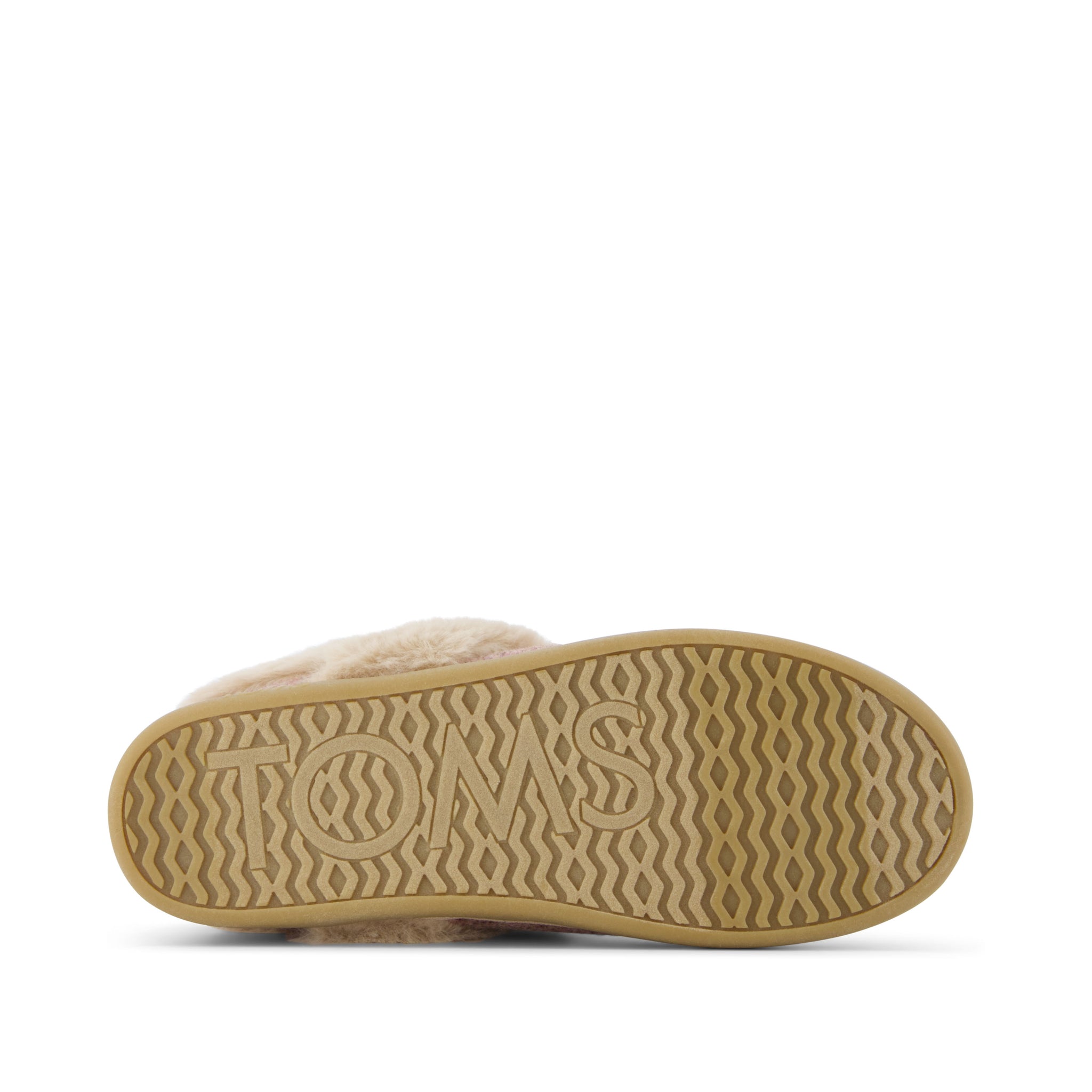 Oslo Covertible Slipper - Vintage Pink Cozy Herringbone Bottom Sole View