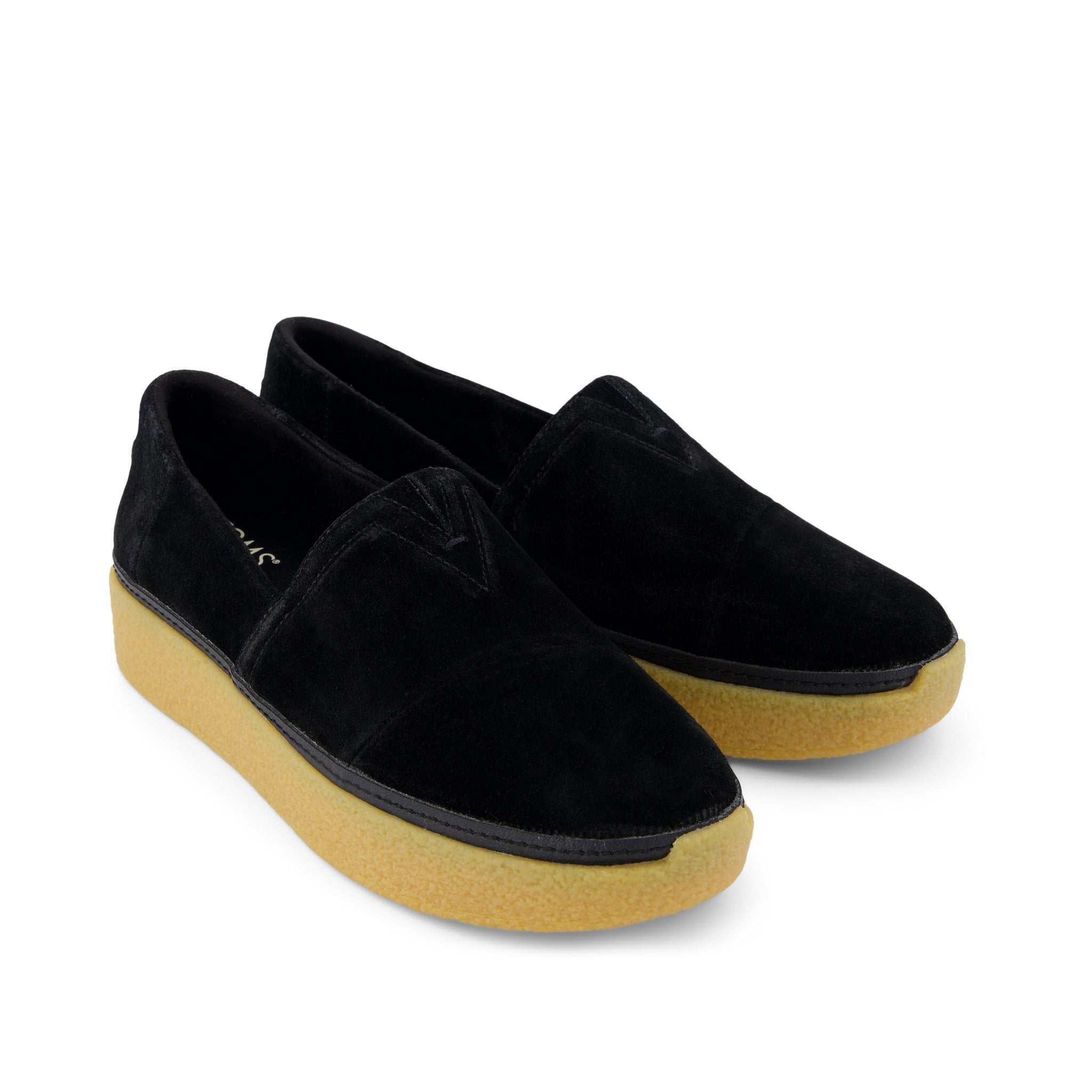 Adelaide Black Suede Espadrille Front View