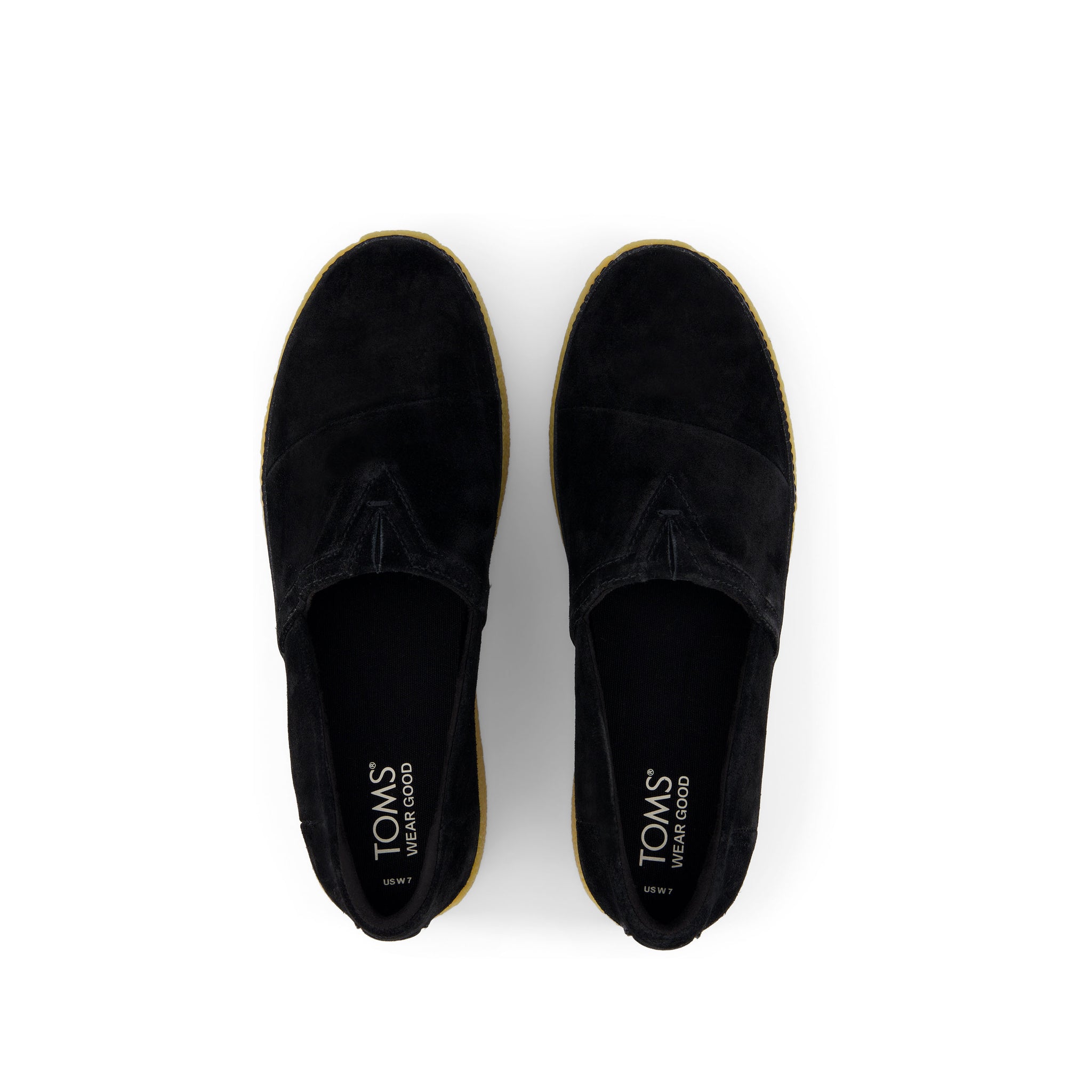 Adelaide Black Suede Espadrille Top View