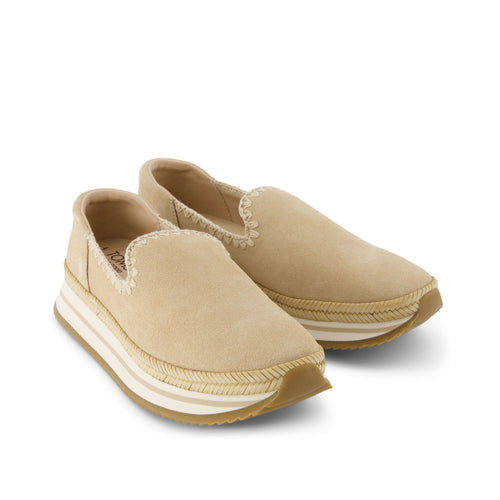 Jocelyn Natural Deco Stitch Espadrille Sneaker Front View