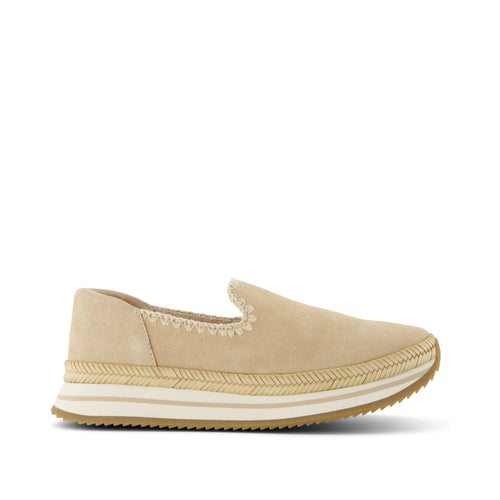 Jocelyn Natural Deco Stitch Espadrille Sneaker Side View
