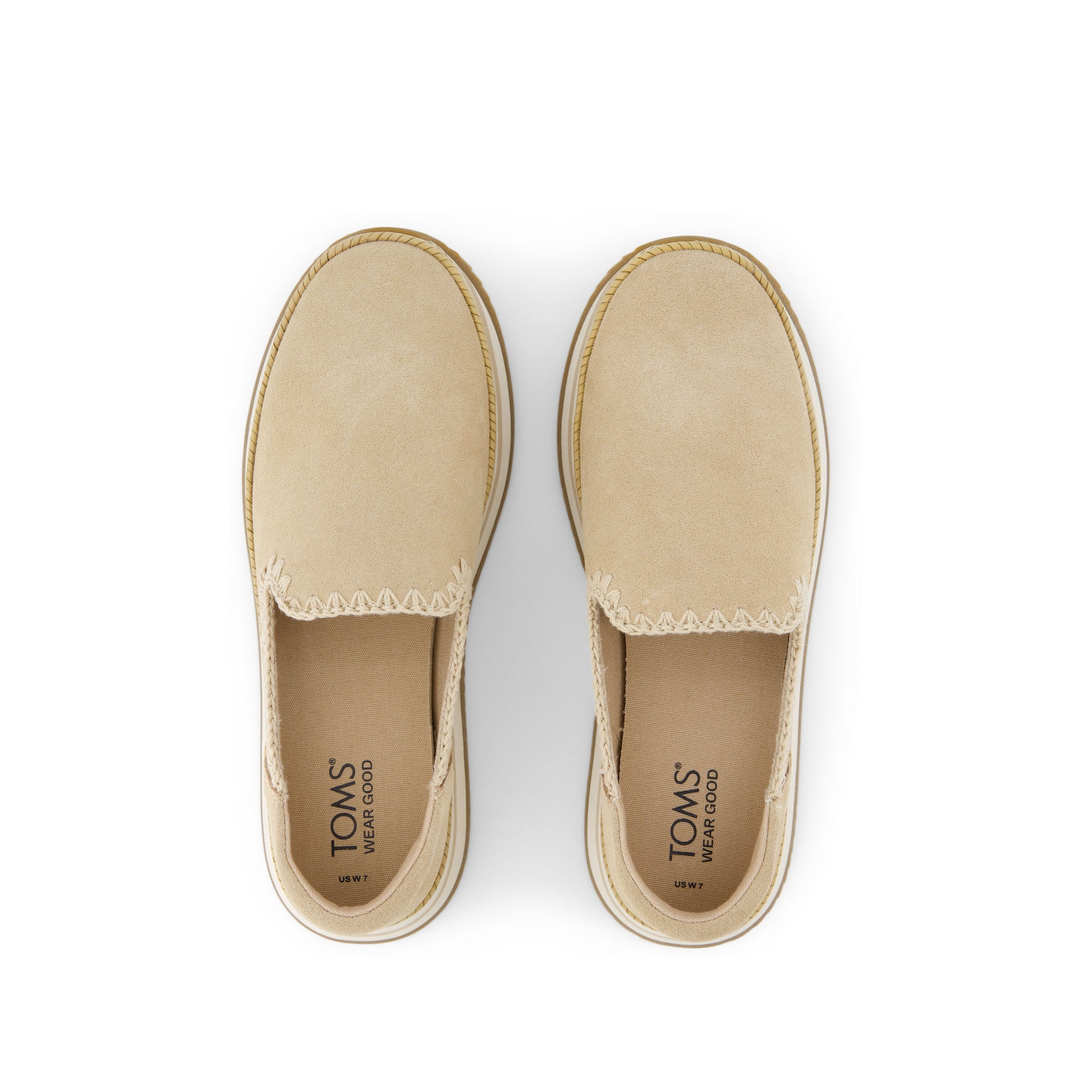 Jocelyn Natural Deco Stitch Espadrille Sneaker Top View